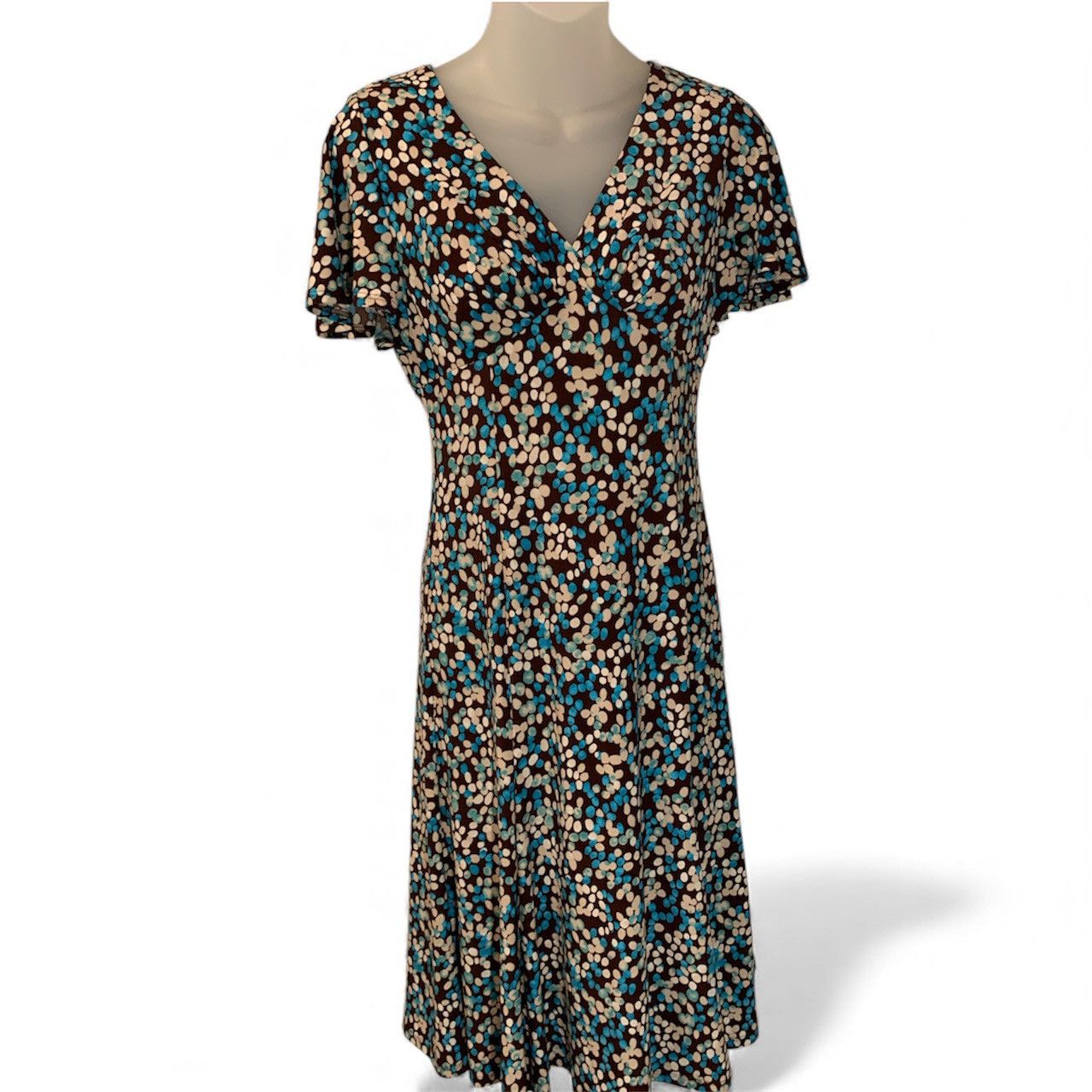 Chaps Chaps Floral Print Midi Dress (item#10046) Size XS / US 0-2 / IT 36-38 - 1 Thumbnail