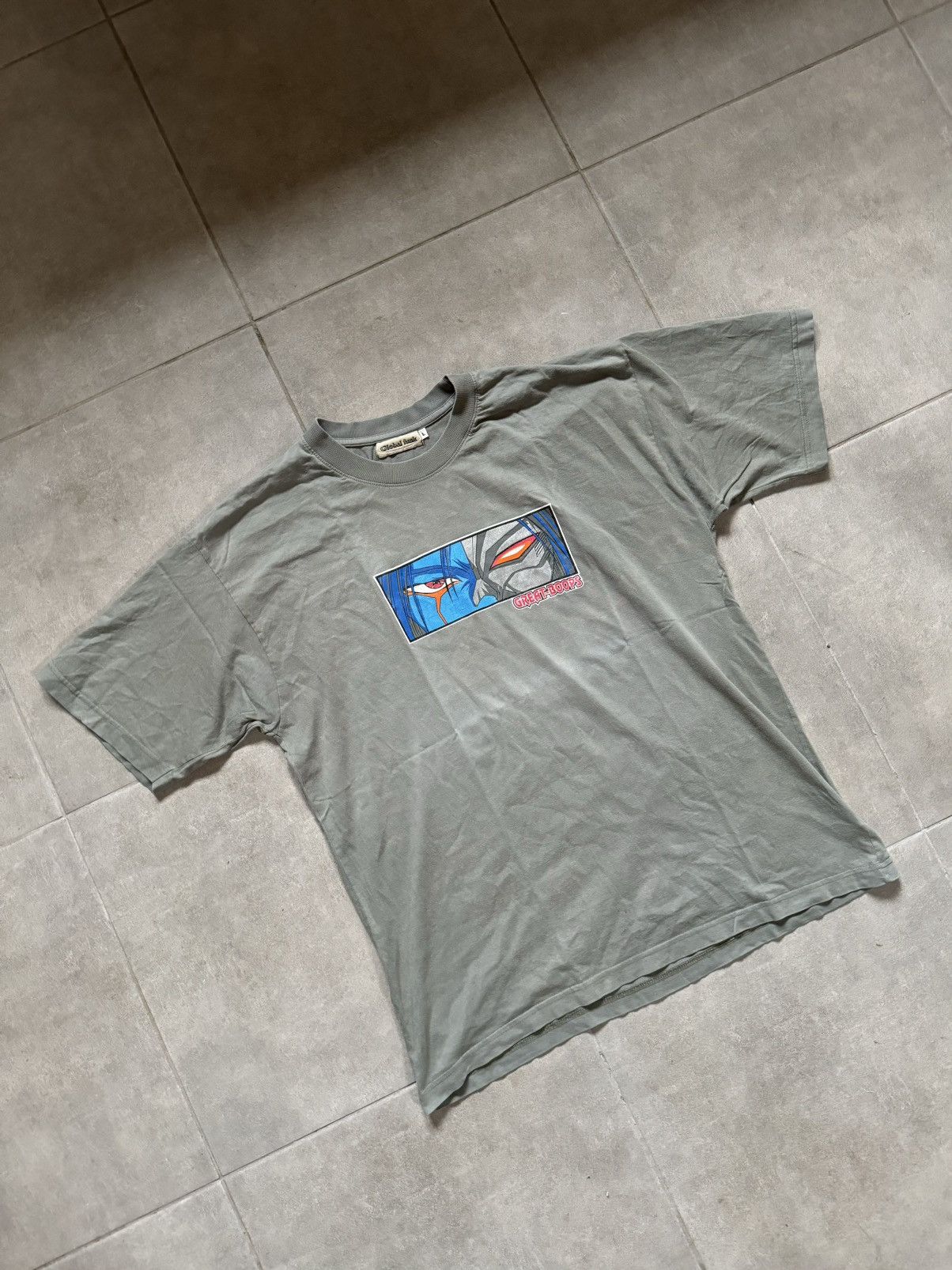 Japanese Brand × Vintage Y2K Vintage hook-up style grey t-shirt great boops Size US L / EU 52-54 / 3 - 3 Thumbnail