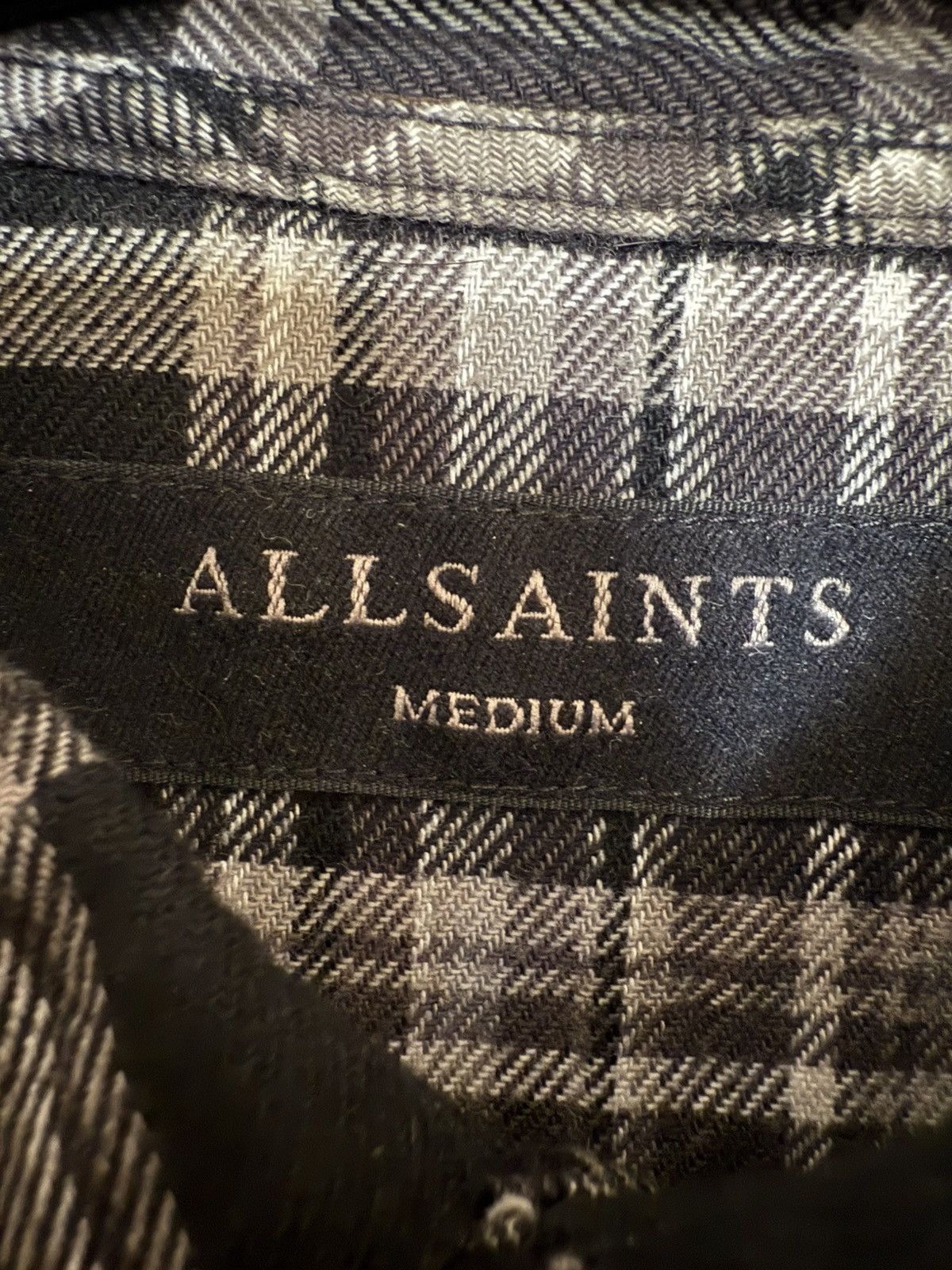 Allsaints Allsaints Relaxed Fit Checked Shirt Size US M / EU 48-50 / 2 - 2 Thumbnail