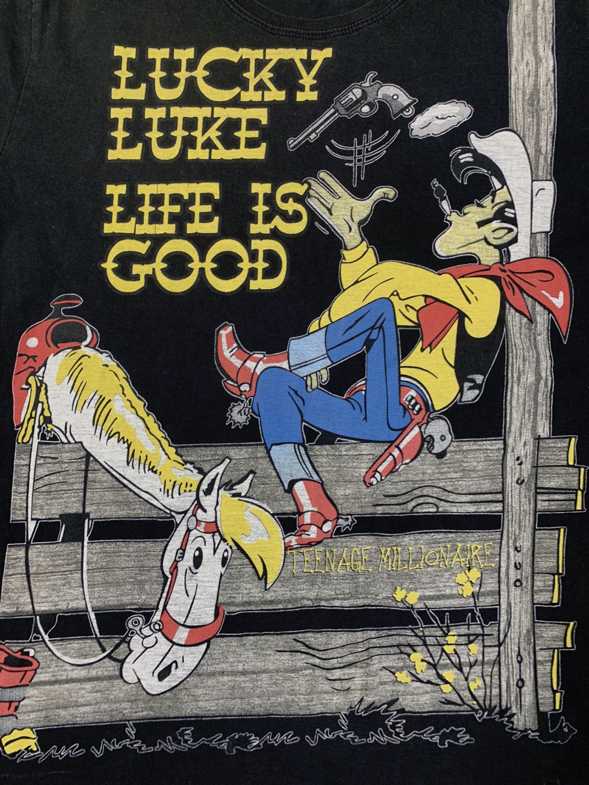 Vintage Vintage Y2k Cowboy Humor tee art style big logo Size US M / EU 48-50 / 2 - 2 Thumbnail