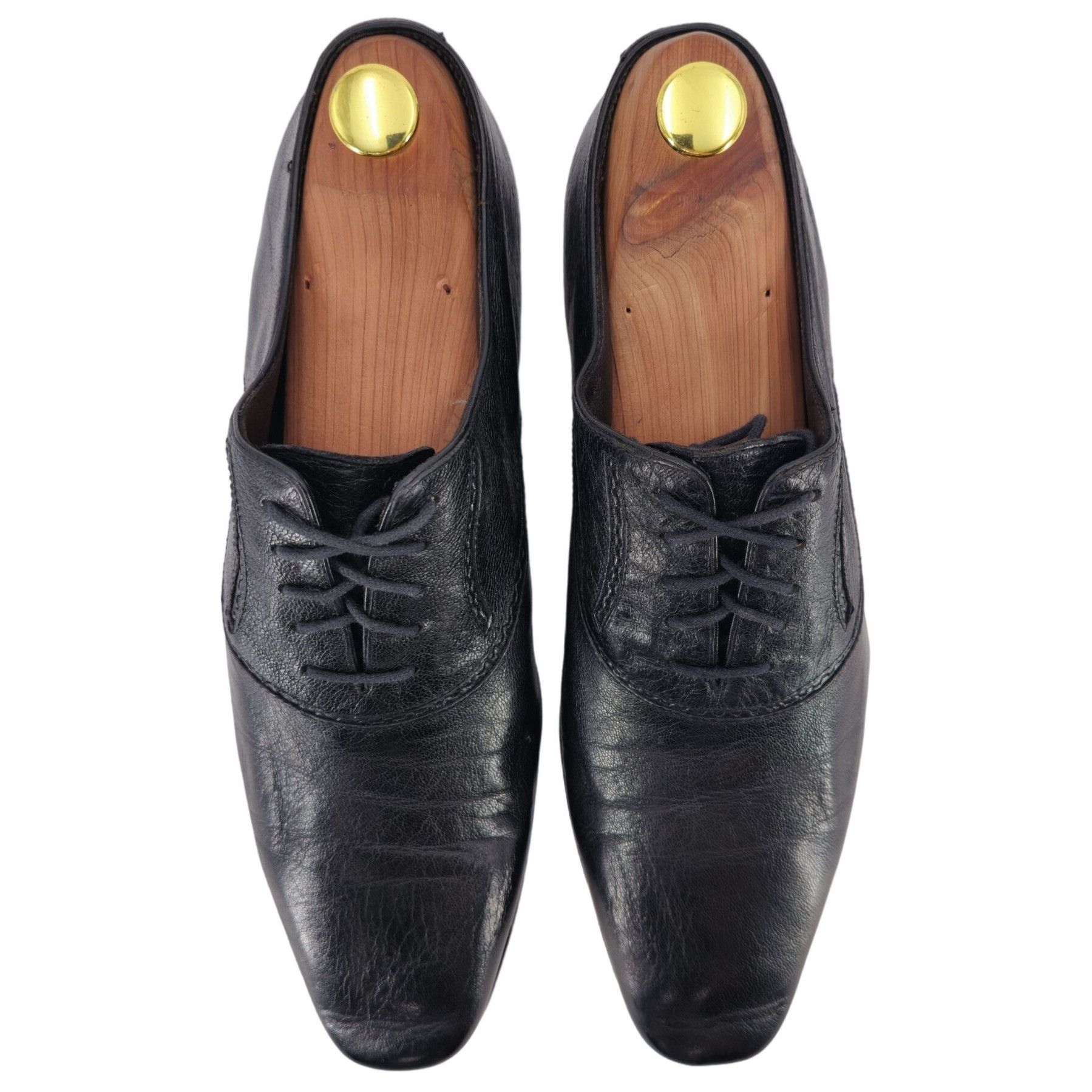Bottega Veneta Bottega Veneta Italy Mens 9.5M Black Leather Kidskin Oxfords Size US 9.5 / EU 42-43 - 3 Thumbnail