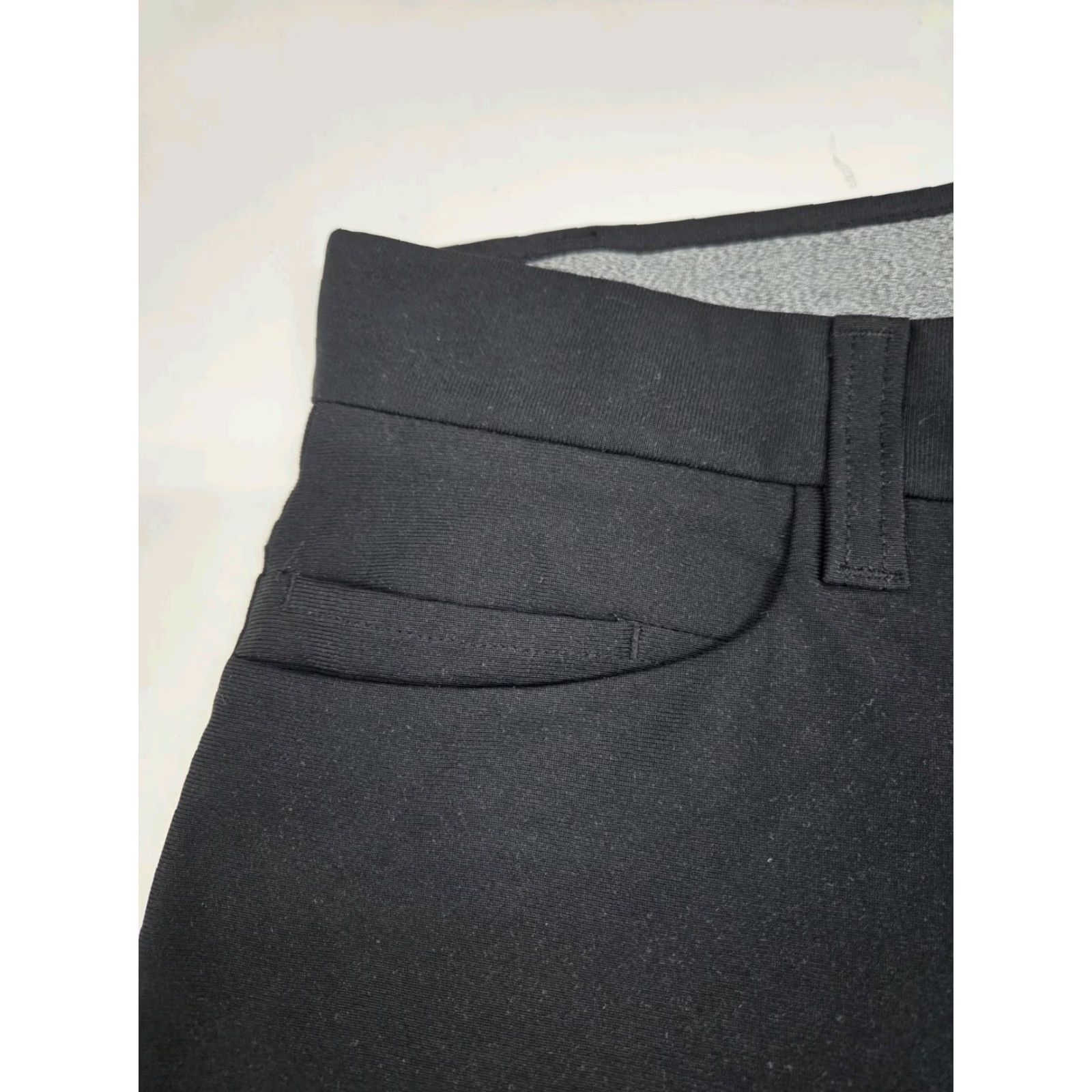 Vintage FLX Pants Mens Premium Flat Front Performance Athleisure Pants 30/30 #7758 Black Slim Chino Tapered Zip Button 30 Regular Mens Size US 30 / EU 46 - 6 Thumbnail