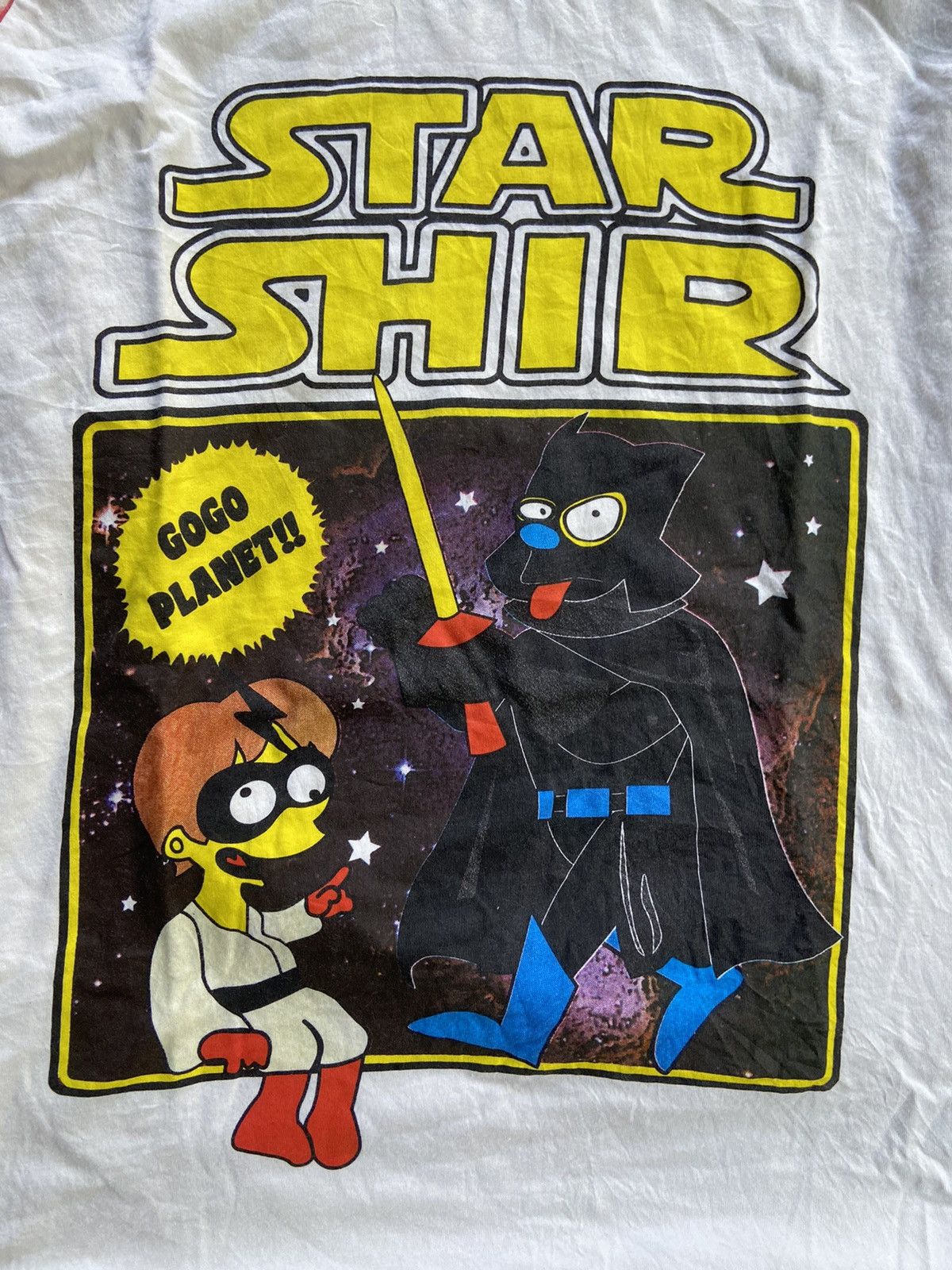 Japanese Brand STAR SHIR GO GO PLANET RAGLAN TEE Size US M / EU 48-50 / 2 - 5 Thumbnail