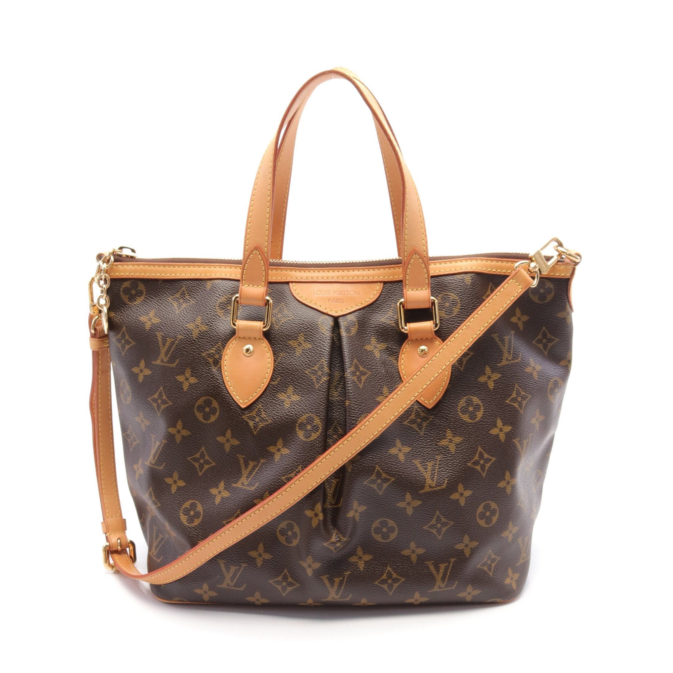 Louis Vuitton Louis Vuitton Palermo Pm Monogram Handbag Leather Brown Size ONE SIZE - 1 Thumbnail