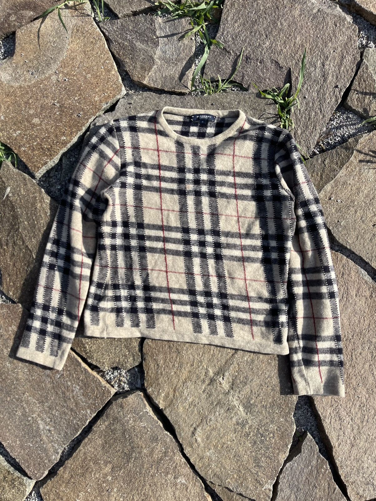 Burberry Burberry Nova Check wool sweater Size S / US 4 / IT 40 - 4 Thumbnail