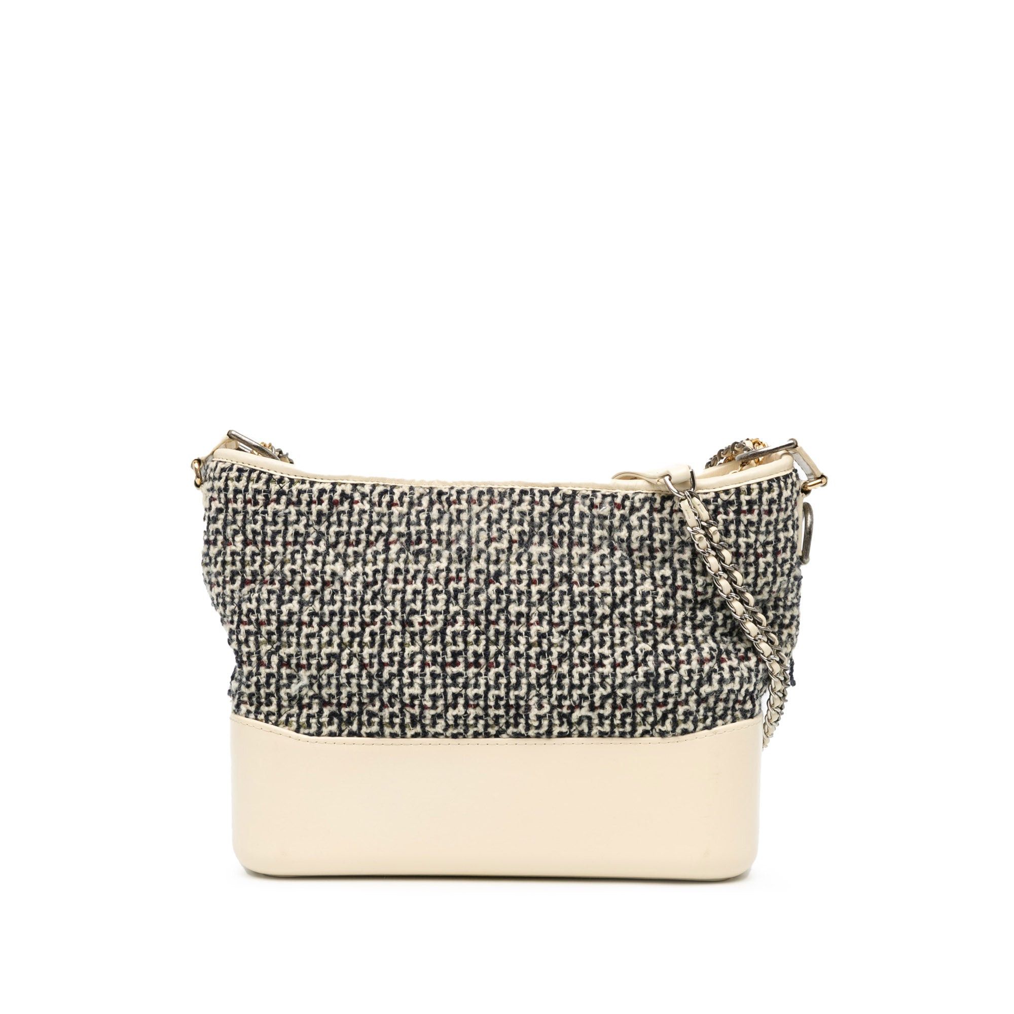 Chanel Chanel Medium Tweed and Lambskin Gabrielle Crossbody Blue Size ONE SIZE - 1 Thumbnail