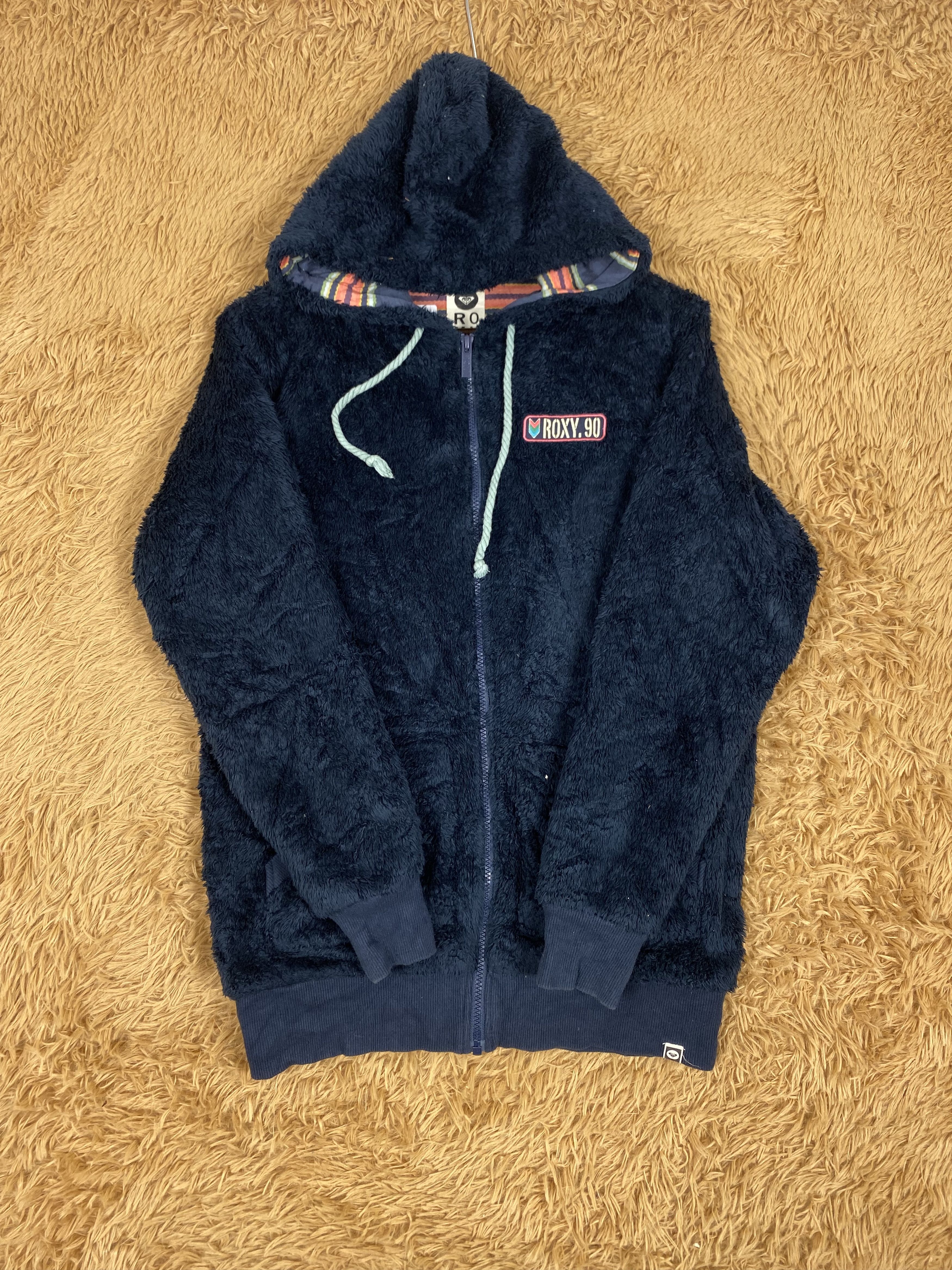 Vintage Vintage Roxy Hoodie Fleece Jacket Size L / US 10 / IT 46 - 4 Thumbnail