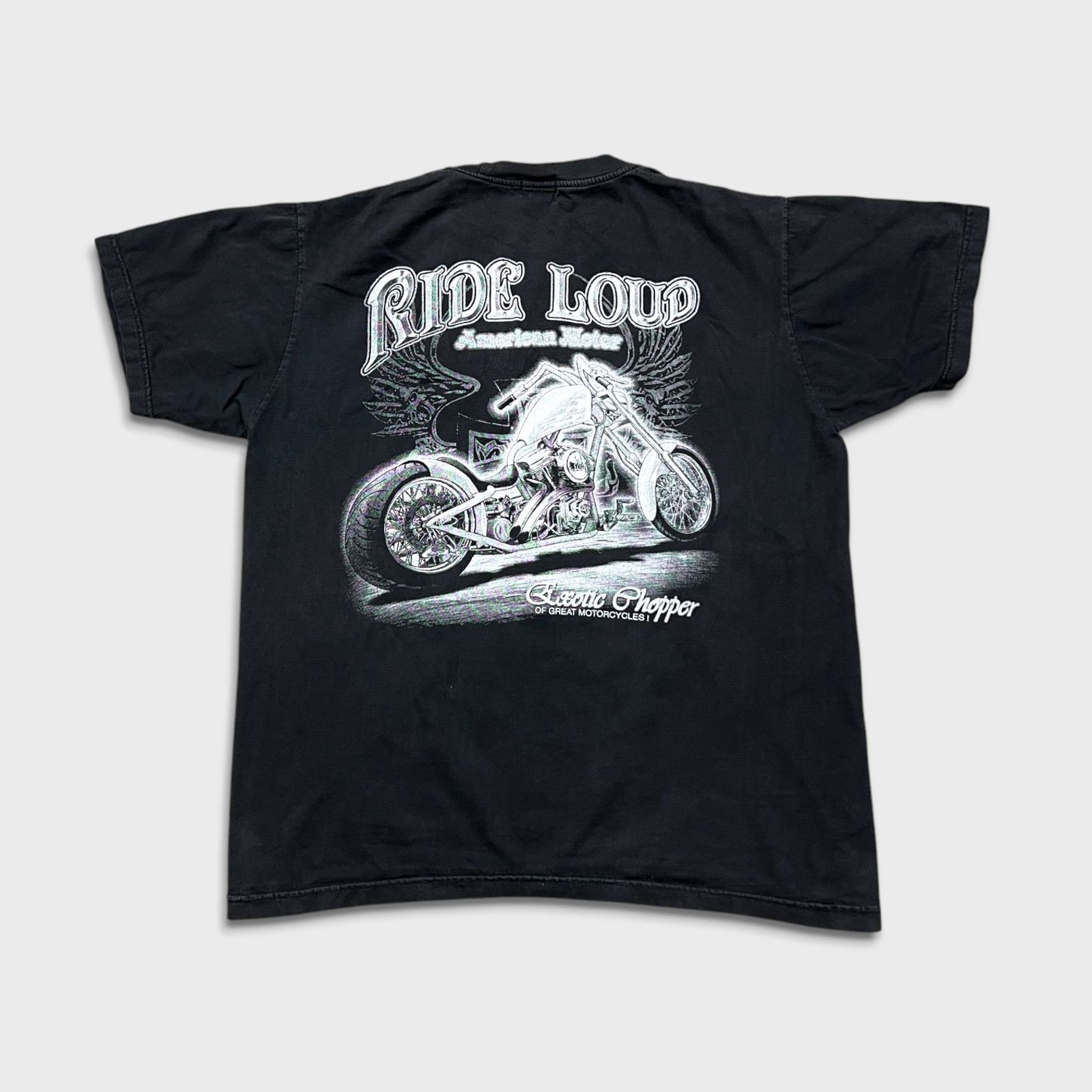 Harley Davidson × Vintage Vintage Ride Loud American Motor T Shirt Motorcycle Y2K Tee Size US XXL / EU 58 / 5 - 6 Thumbnail