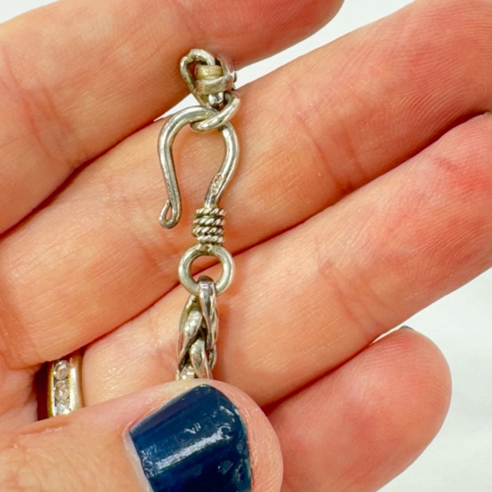 NBDN Nobrandedon Sterling silver rope chain and pendant Size ONE SIZE - 6 Thumbnail