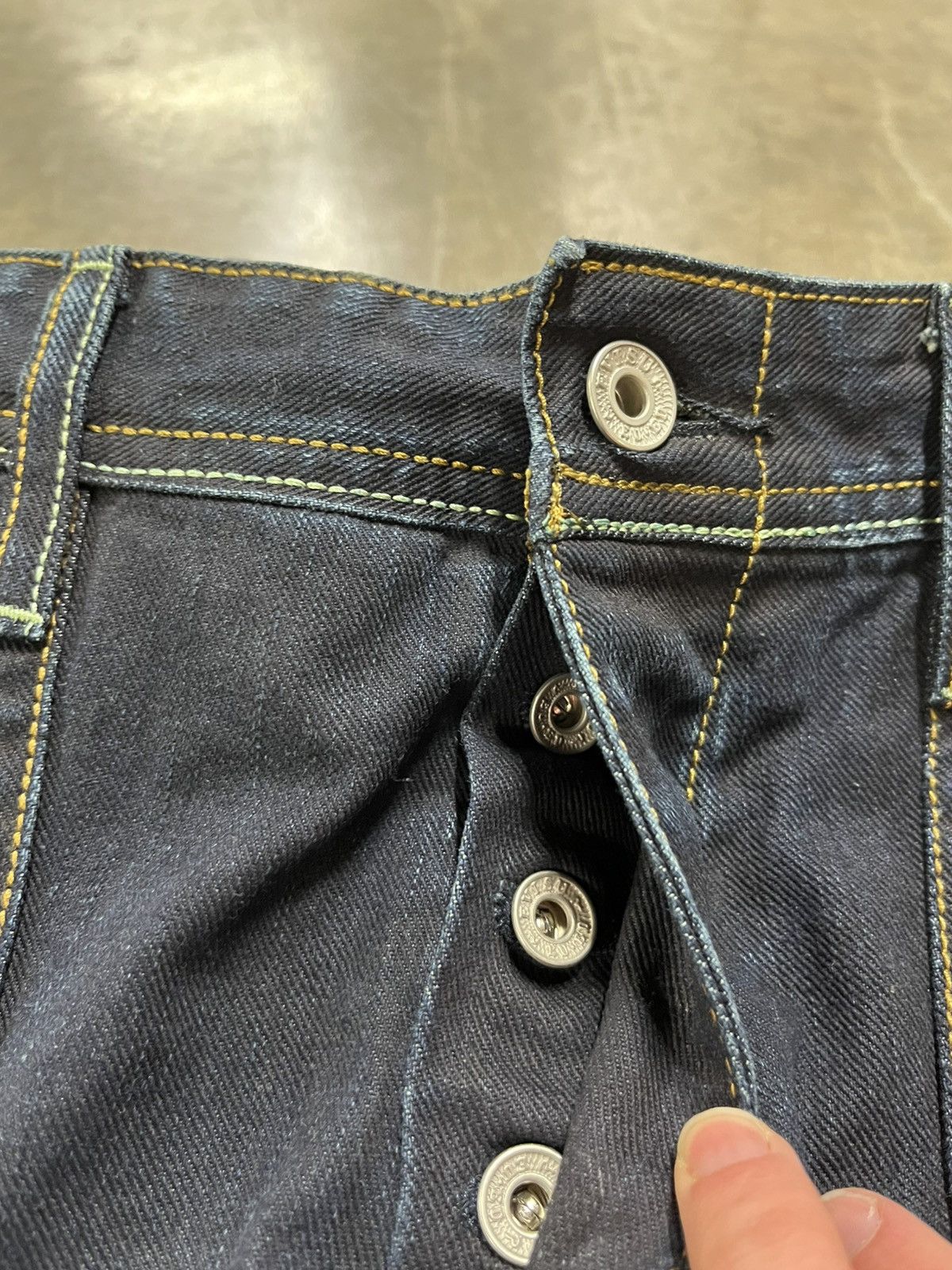 Evisu × Japanese Brand EVISU VINTAGE EU-ED DENIM JEANS DEADSTOCK RARE Size US 34 / EU 50 - 7 Thumbnail