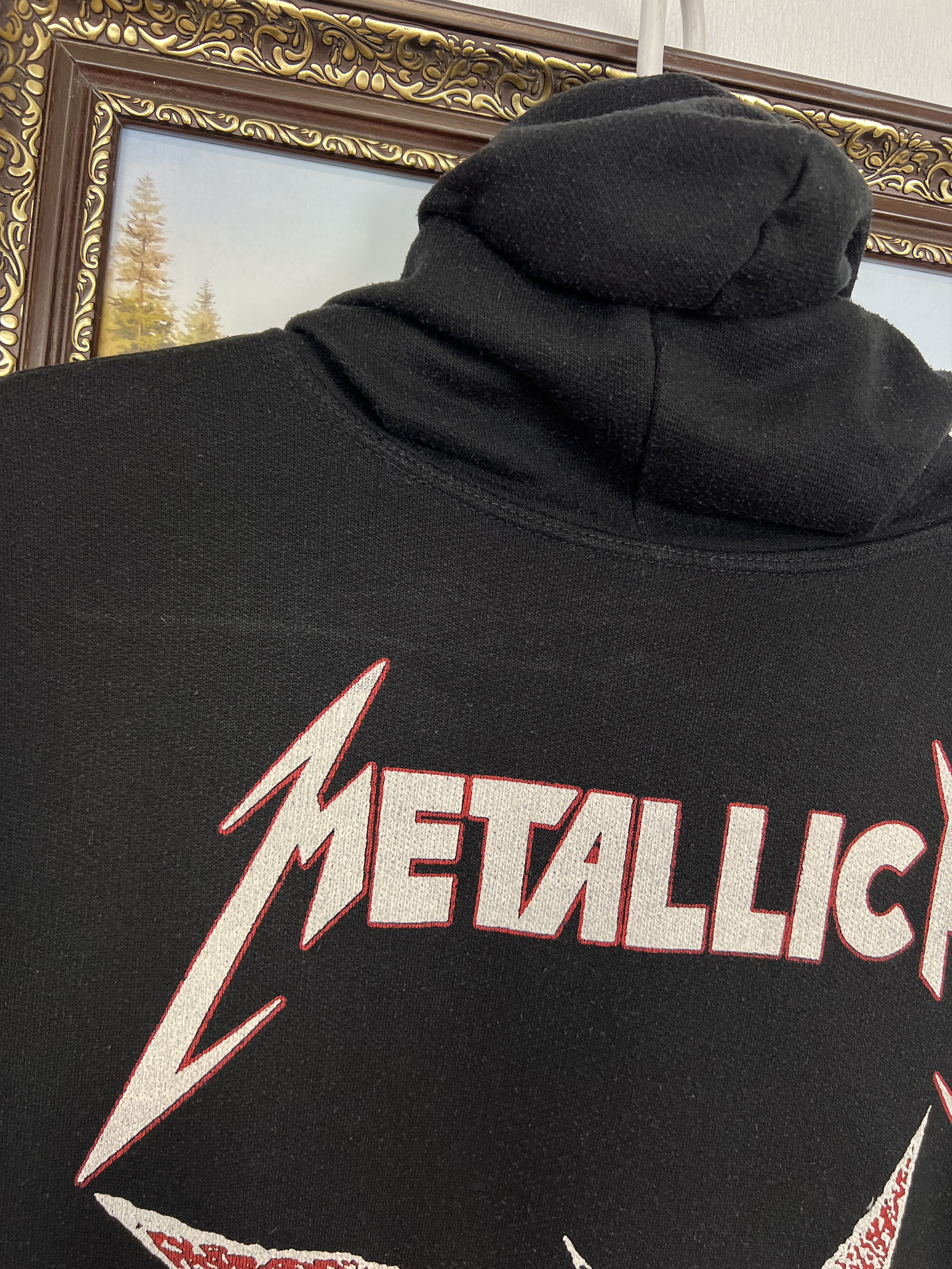 Vintage Vintage 90's Metallica Load Reload Jacket Over Print Hoodie Size US M / EU 48-50 / 2 - 5 Thumbnail
