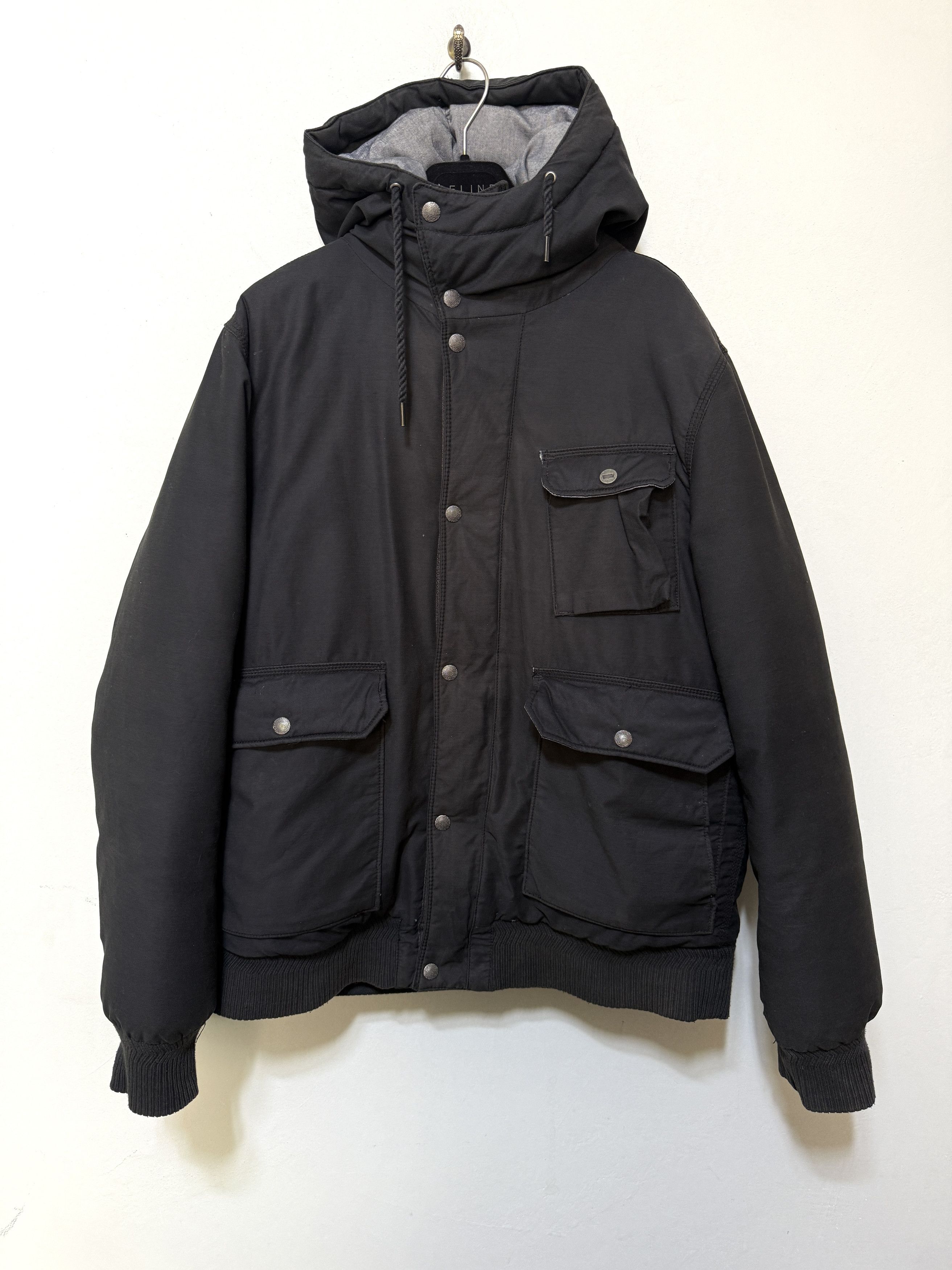 Levi's Bomber puffer levis size L dark gray multipocket goose down Size US L / EU 52-54 / 3 - 3 Thumbnail