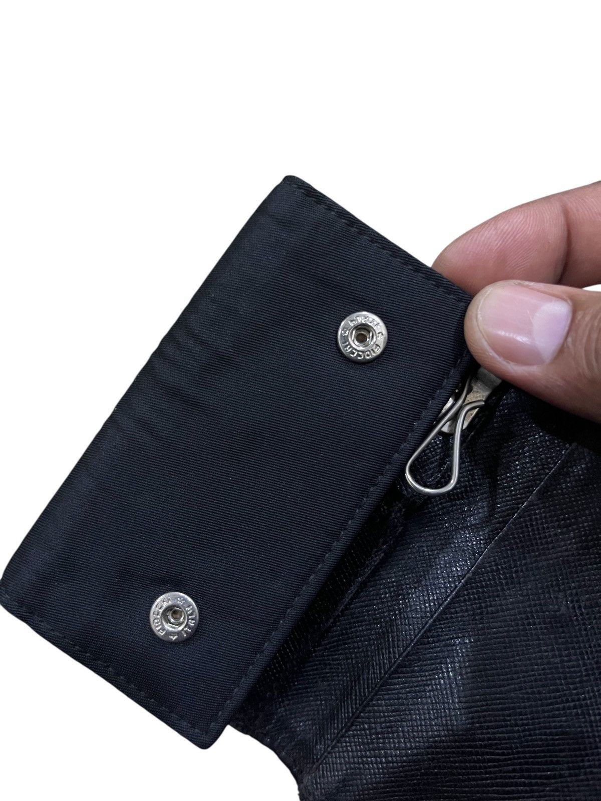Prada PRADA TESSUTO NYLON KEY CASE HOLDER BLACK Size ONE SIZE - 17 Thumbnail