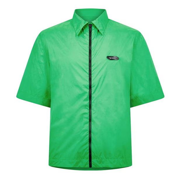image of Givenchy O1G2R1Mq0424 Zip Shirts In Green, Men's (Size Small)