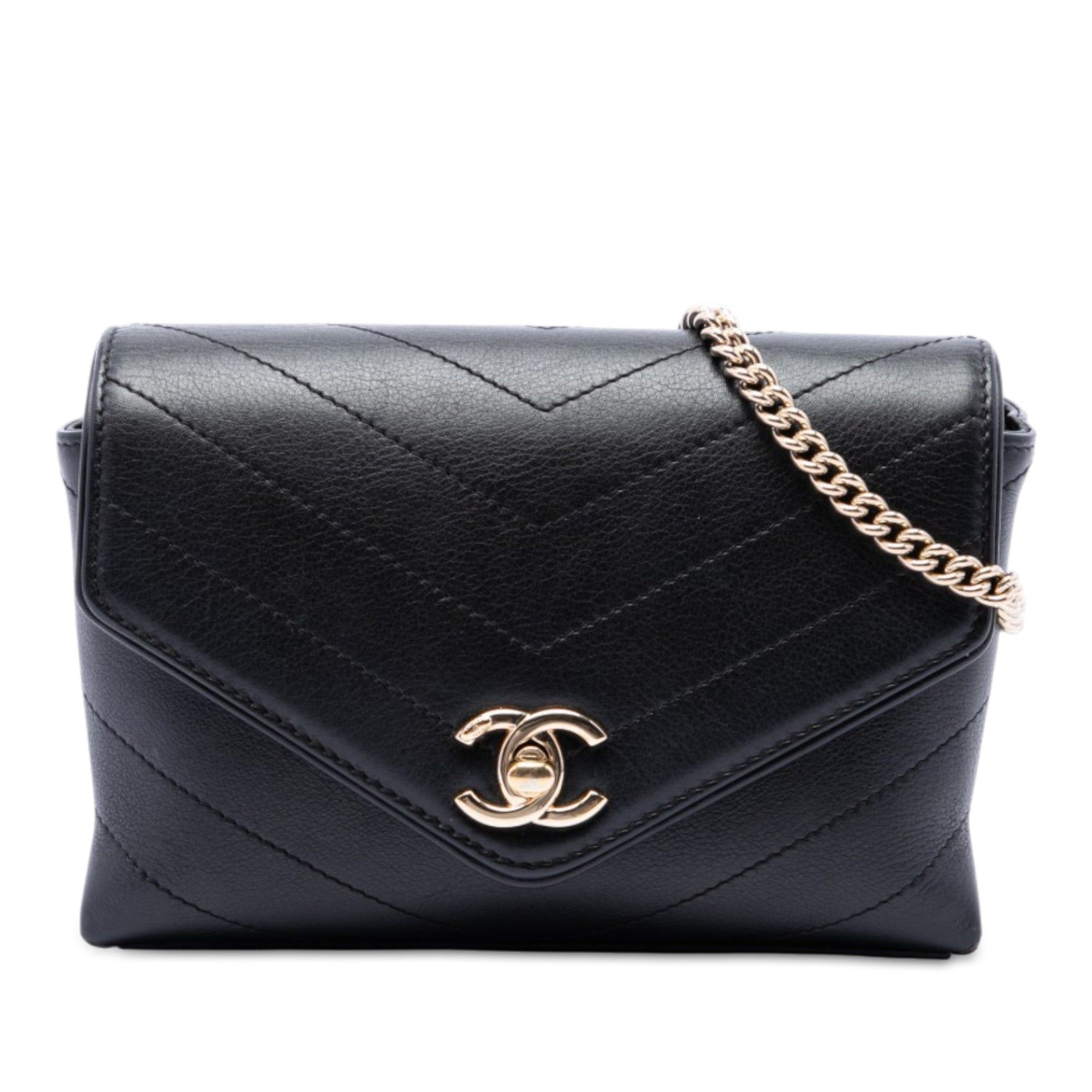 Chanel Chevron Calfskin Stitched Coco Belt Bag Size ONE SIZE - 1 Thumbnail