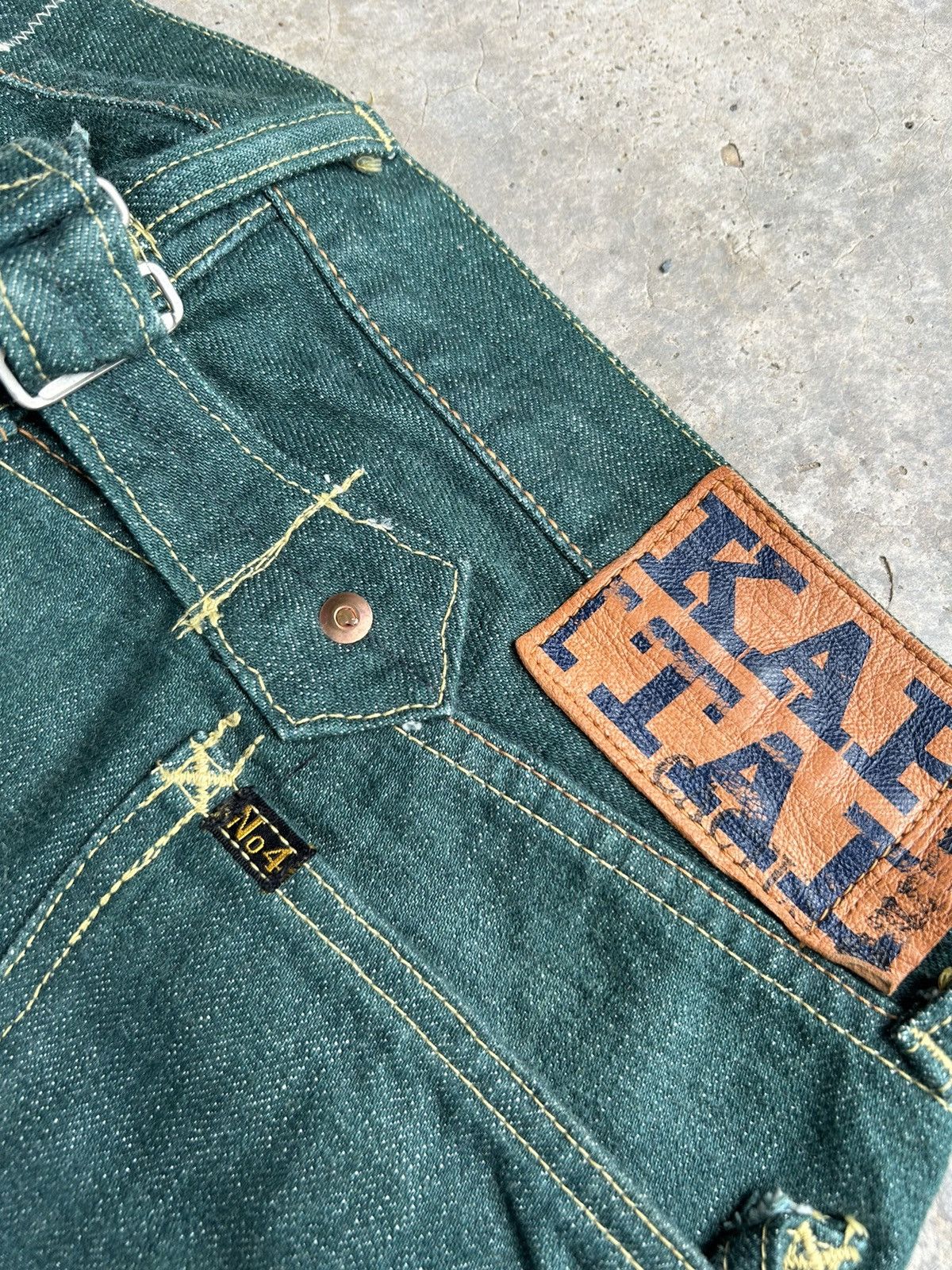 Kapital × Kapital Kountry Flare Kapital Selvedge Buckle Back Kiro Hirata Denim 🎌☠️ Size US 31 - 8 Thumbnail