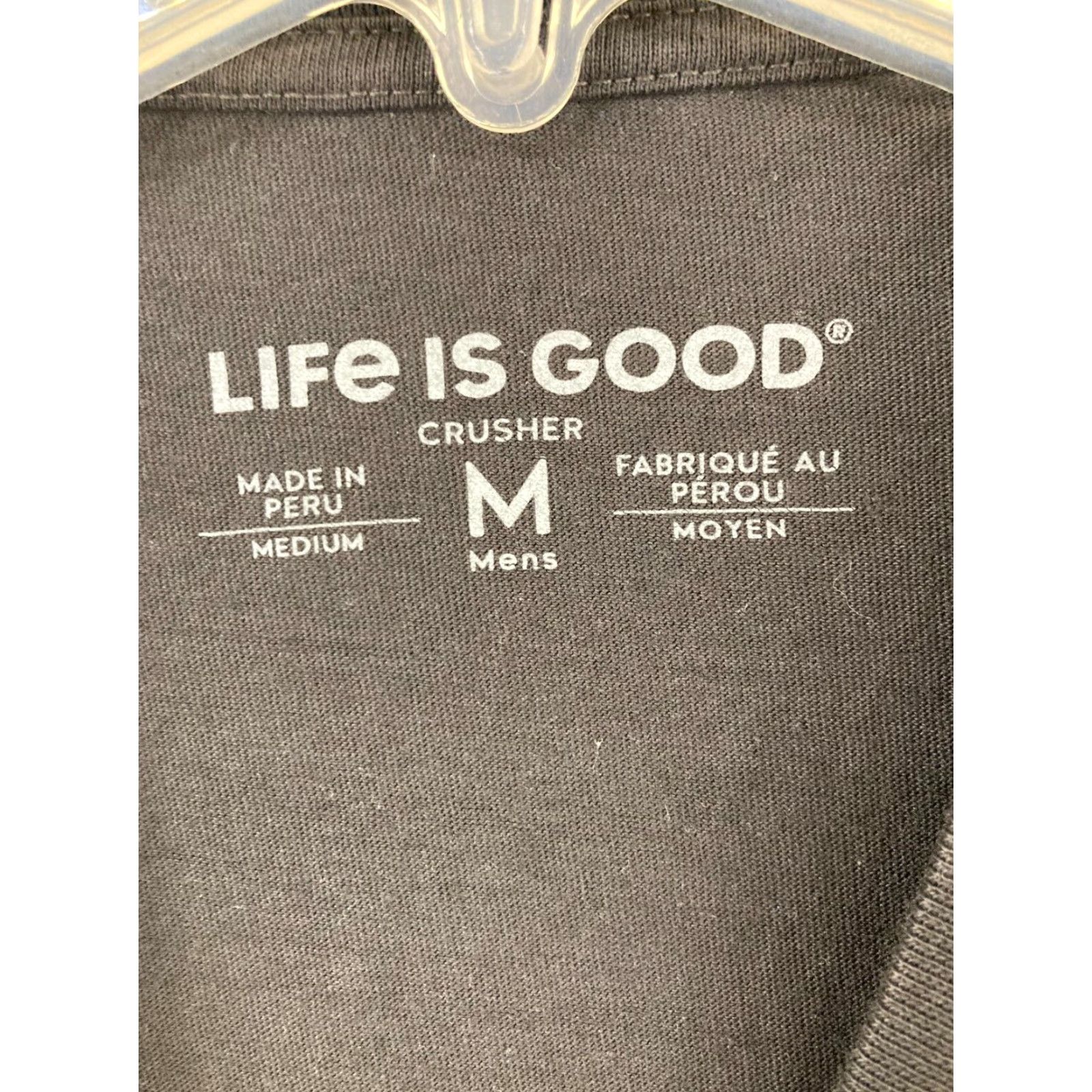 Life is Good Life Is Good Graphic Print T-Shirt XL Gray Crusher Tee Thank God It's Pie Day Mens Size US XL / EU 56 / 4 - 6 Thumbnail