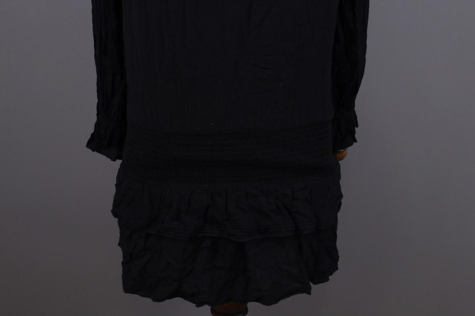 Wilkes Bashford BA&SH Black Vinil Noir Lagenlook Relaxed Midi Dress 2 / M Size M / US 6-8 / IT 42-44 - 11 Thumbnail