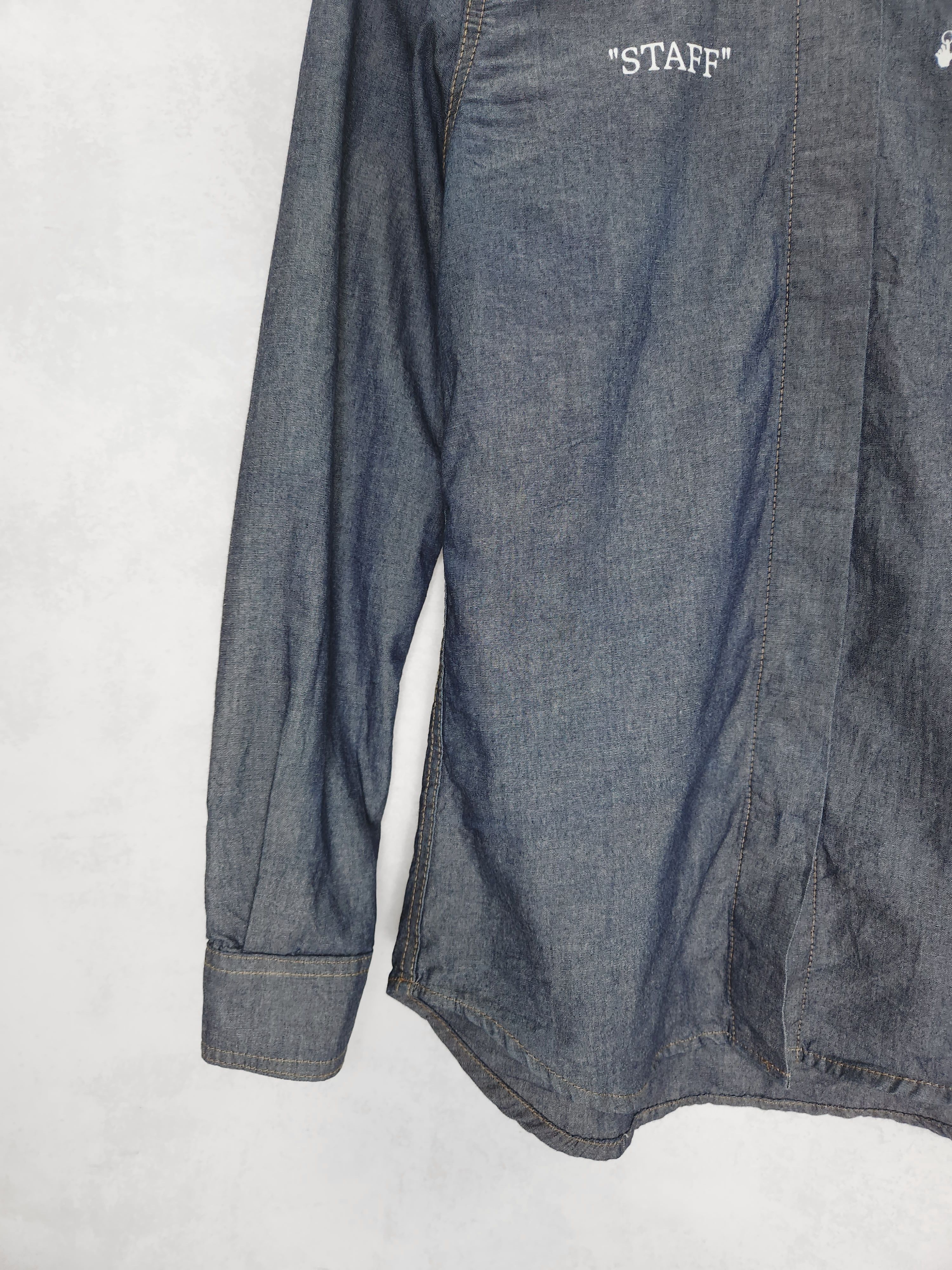 Off-White Off white c/o Virgil abloh staff garment 2013 denim shirt Size M / US 6-8 / IT 42-44 - 3 Thumbnail