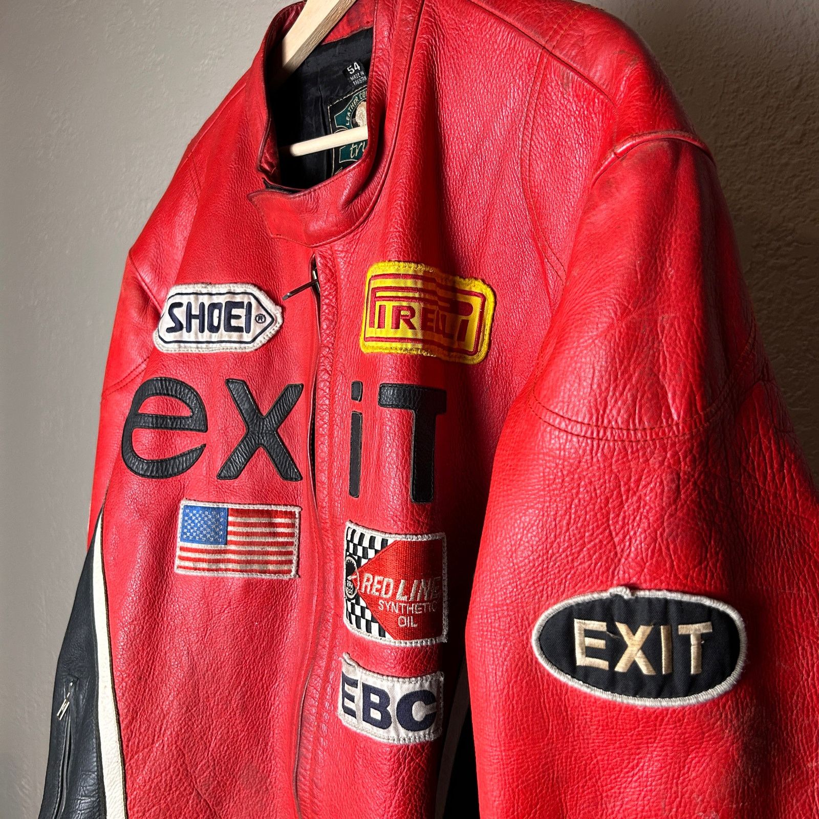 Other Vintage Pirelli Real Leather Racing Jacket Exit 7 Sz 54 XXL Size US XXL / EU 58 / 5 - 3 Thumbnail