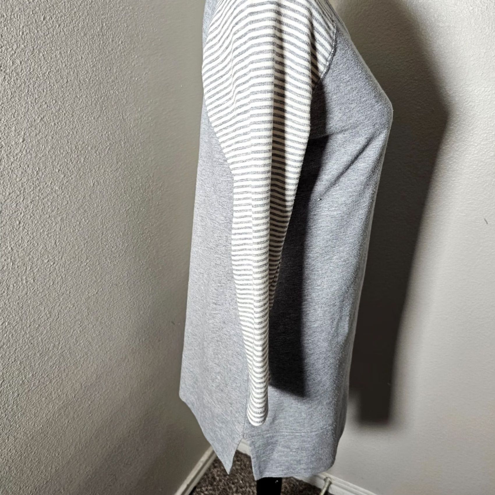Nautica Nautica Nightie Gown Striped 3/4 Sleeve Gray S Ladies Sleepwear070 Size ONE SIZE - 4 Thumbnail