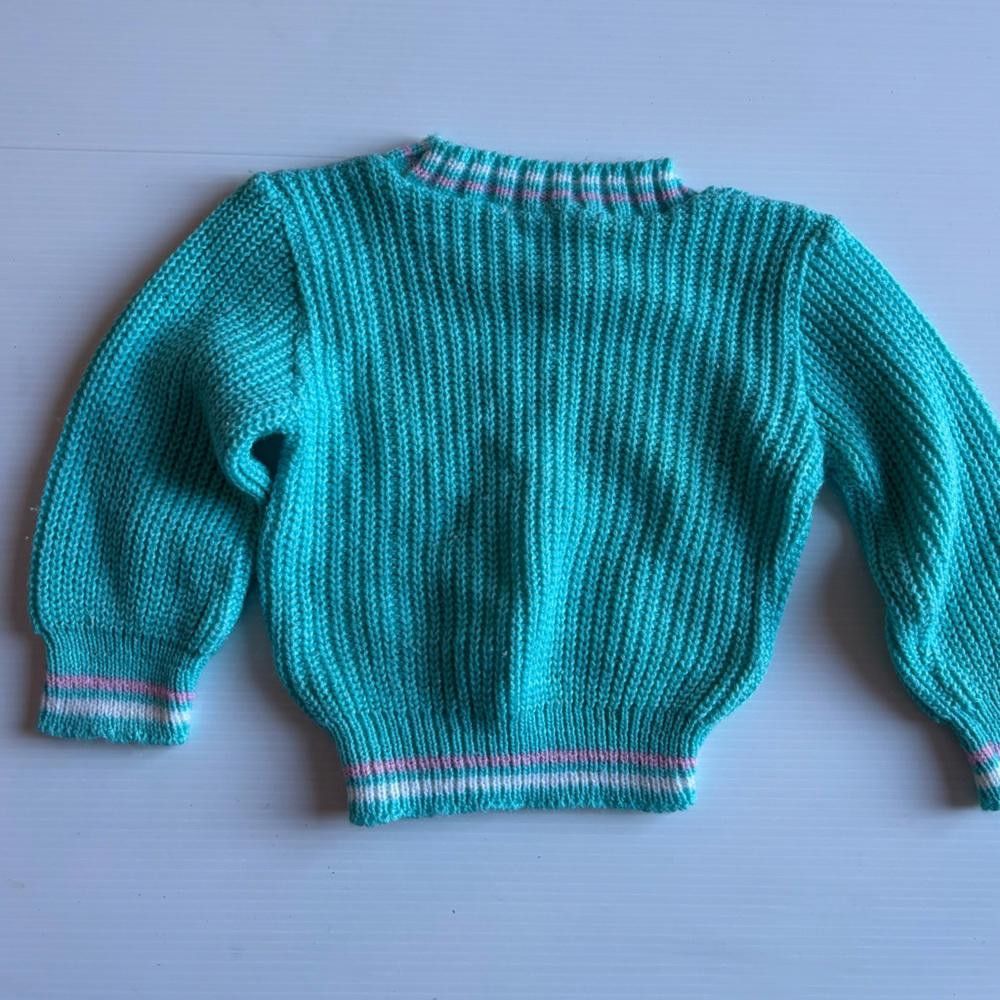 Designer Vintage Anjou Tricot Baby Knitted Sweater Size US XXS / EU 40 - 3 Thumbnail