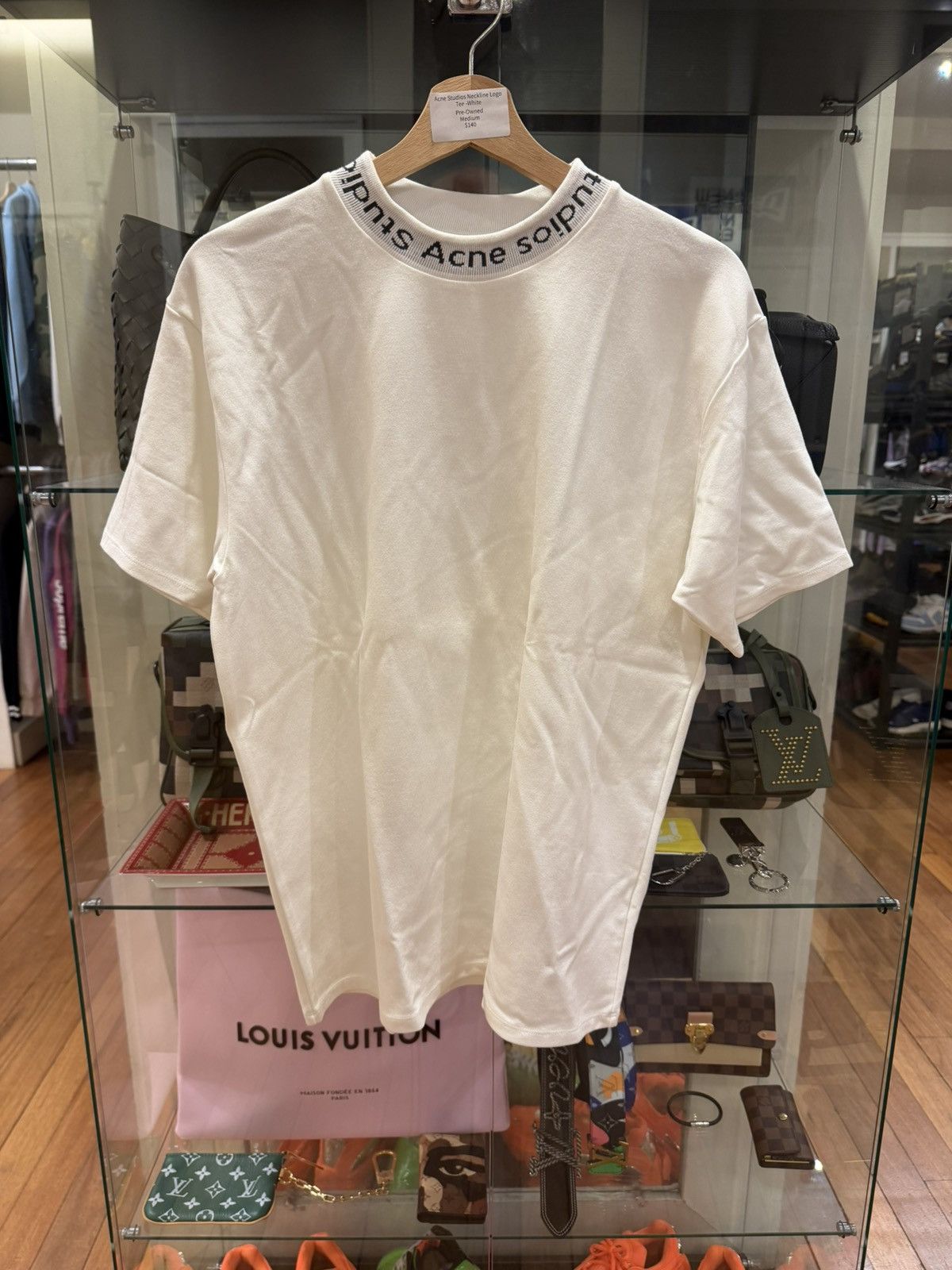 Acne Studios Acne Studios Neckline Logo Tee Size US M / EU 48-50 / 2 - 1 Thumbnail