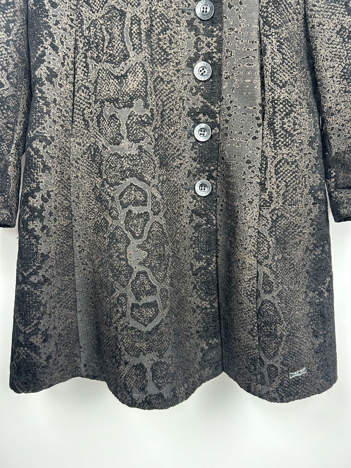 Desigual Desigual Ladies Coat Snake Pattern Y2K Women’s Size 46 Black Size XL / US 12-14 / IT 48-50 - 3 Thumbnail