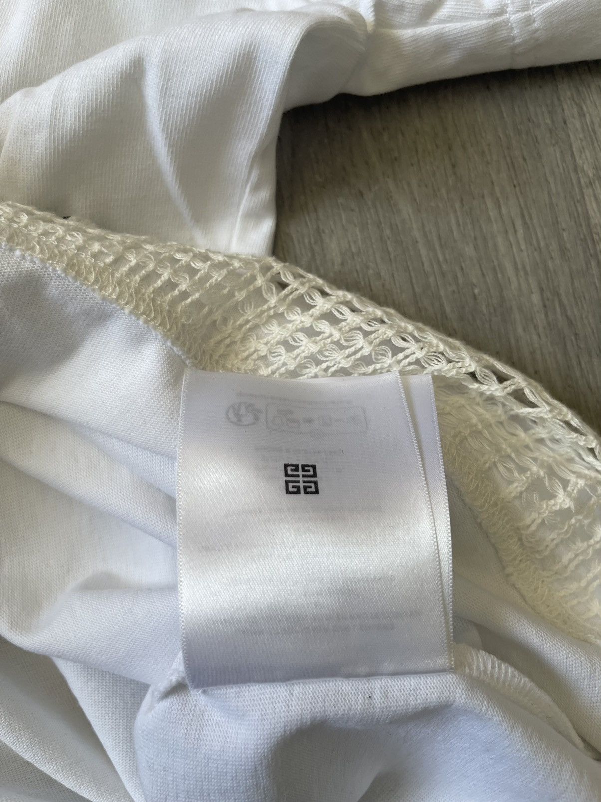 Givenchy Givenchy white Multi-layer t-shirt with flames Size US L / EU 52-54 / 3 - 8 Thumbnail