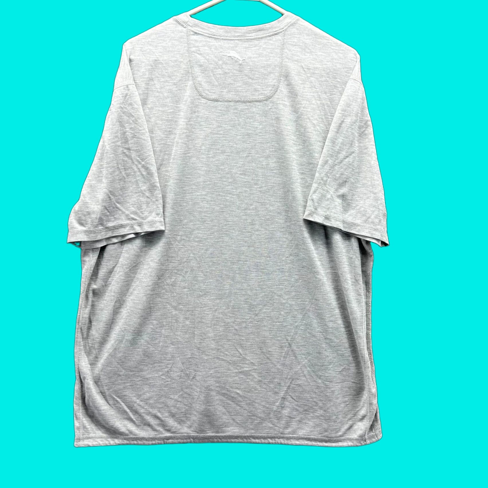 Tommy Bahama Tommy Bahama Shirt Mens 2XL Gray Crewneck Cotton Fleece Tee Logo Short Sleeve T-Shirt Casual All Seasons Modern Regular Fit Size US XXL / EU 58 / 5 - 1 Thumbnail
