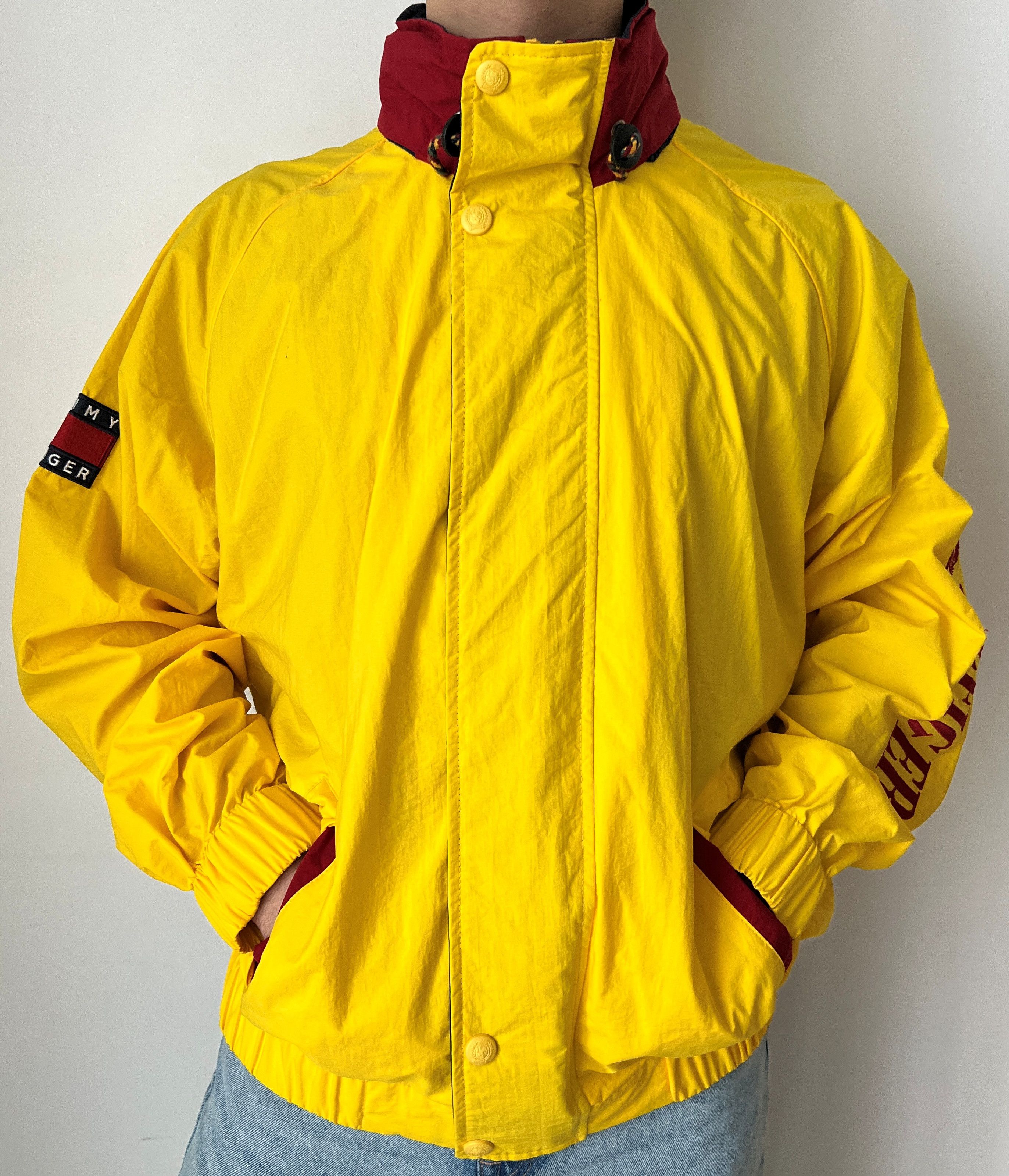 Tommy Hilfiger Vintage 90's TOMMY HILFIGER Light Jacket Size US XL / EU 56 / 4 - 1 Thumbnail