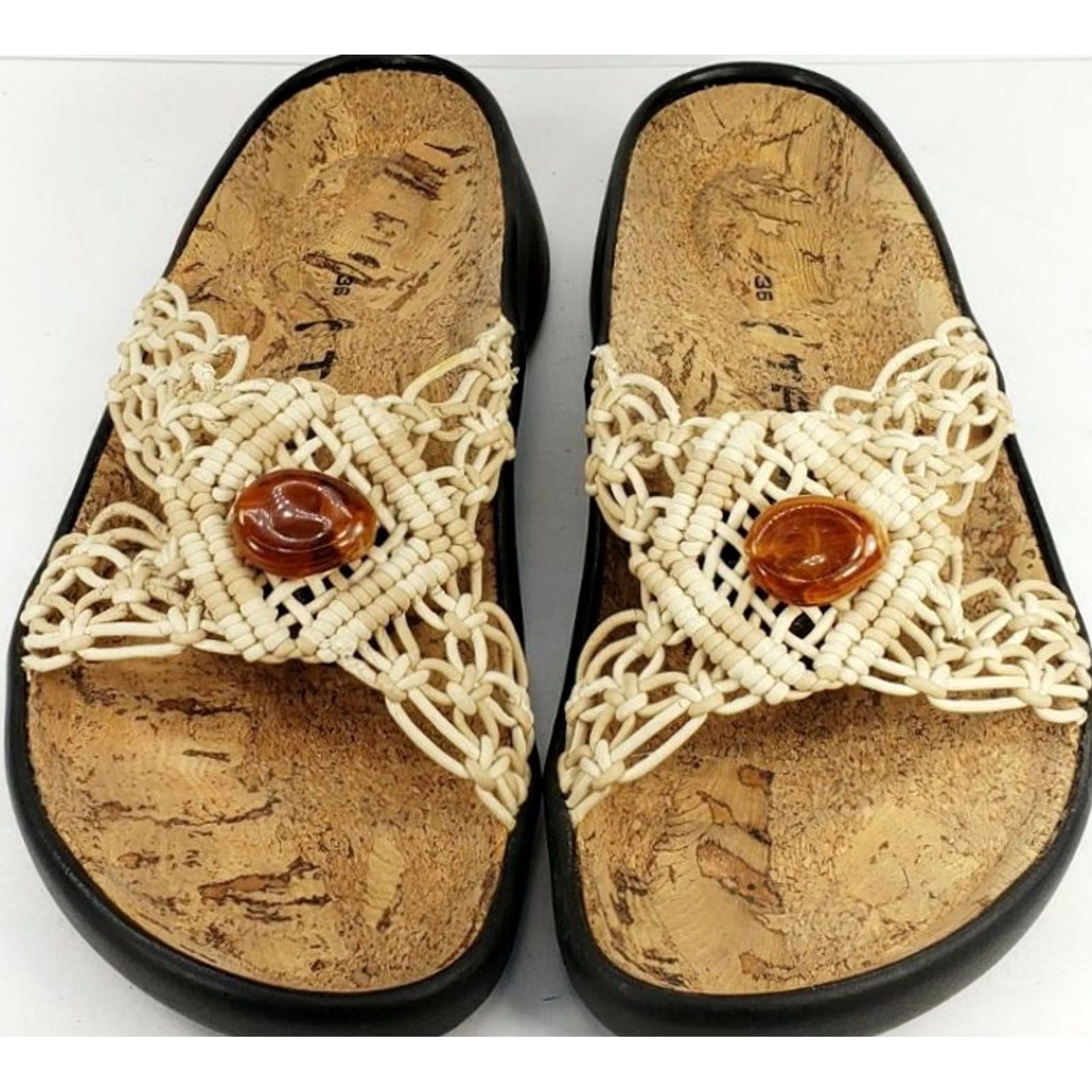 Birkenstock Birkenstock Tatami Sandal Slide Leather Beige 36EU 5.5-6M Women Casual Comfort Shoes Size US 5.5 / IT 35.5 - 4 Thumbnail