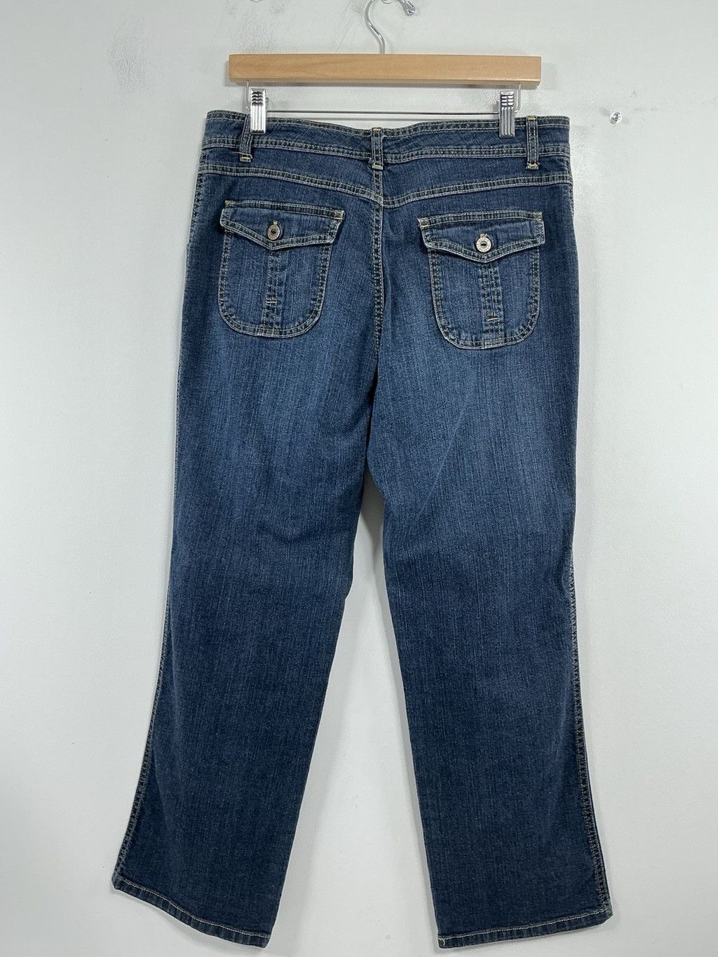 Gloria Vanderbilt Womans Excellent Gloria Vandirbilt Blue Jeans Size 12 P Size 33" - 2 Thumbnail