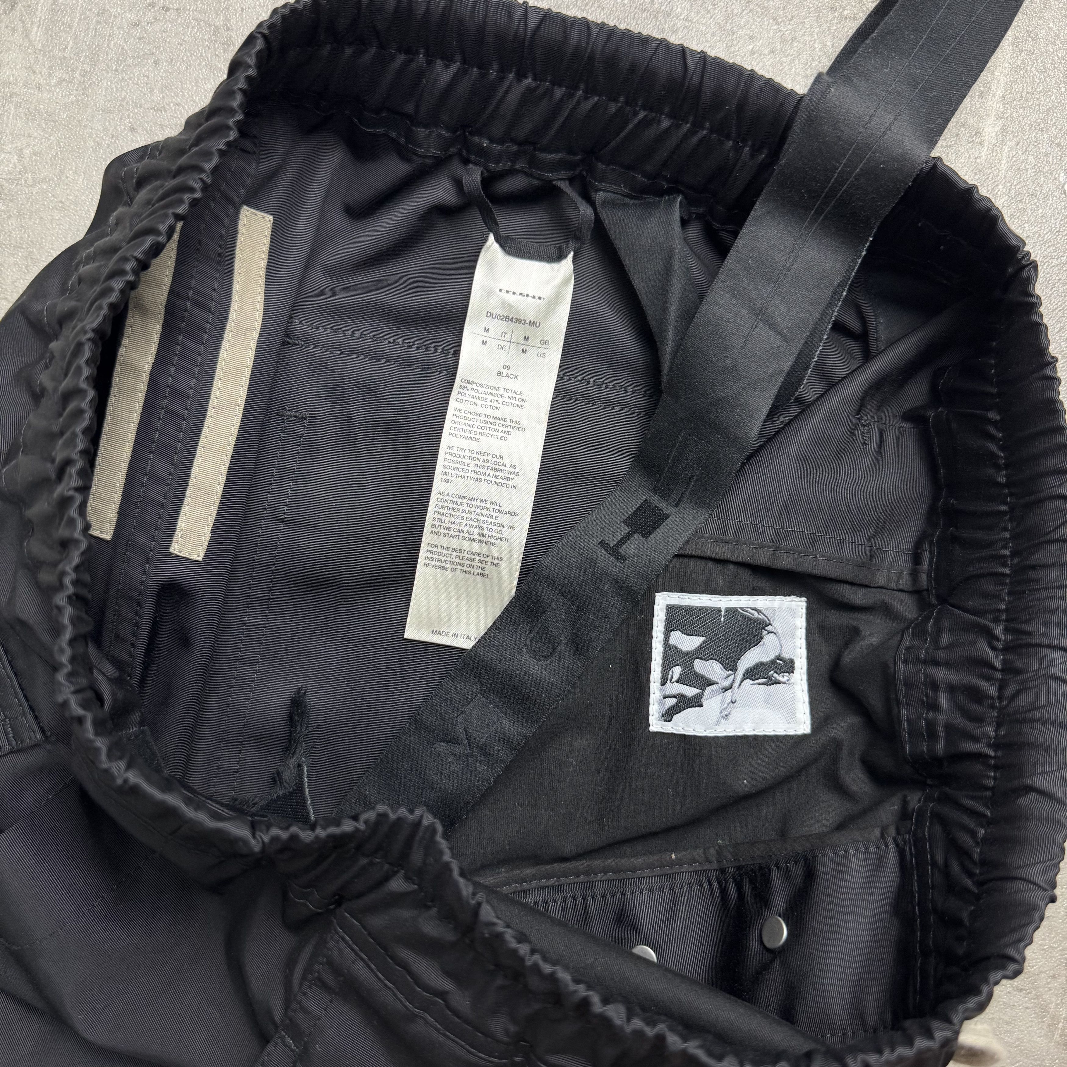 Rick Owens Drkshdw RICK OWENS DRKSHDW Easy Pushers Nylon Black Size US 32 / EU 48 - 7 Thumbnail