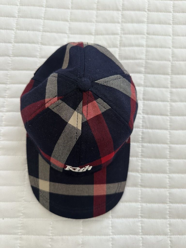 Bergdorf Goodman × Kith Kith for Bergdorf Goodman VF Plaid Cap Navy/Red Size ONE SIZE - 6 Thumbnail