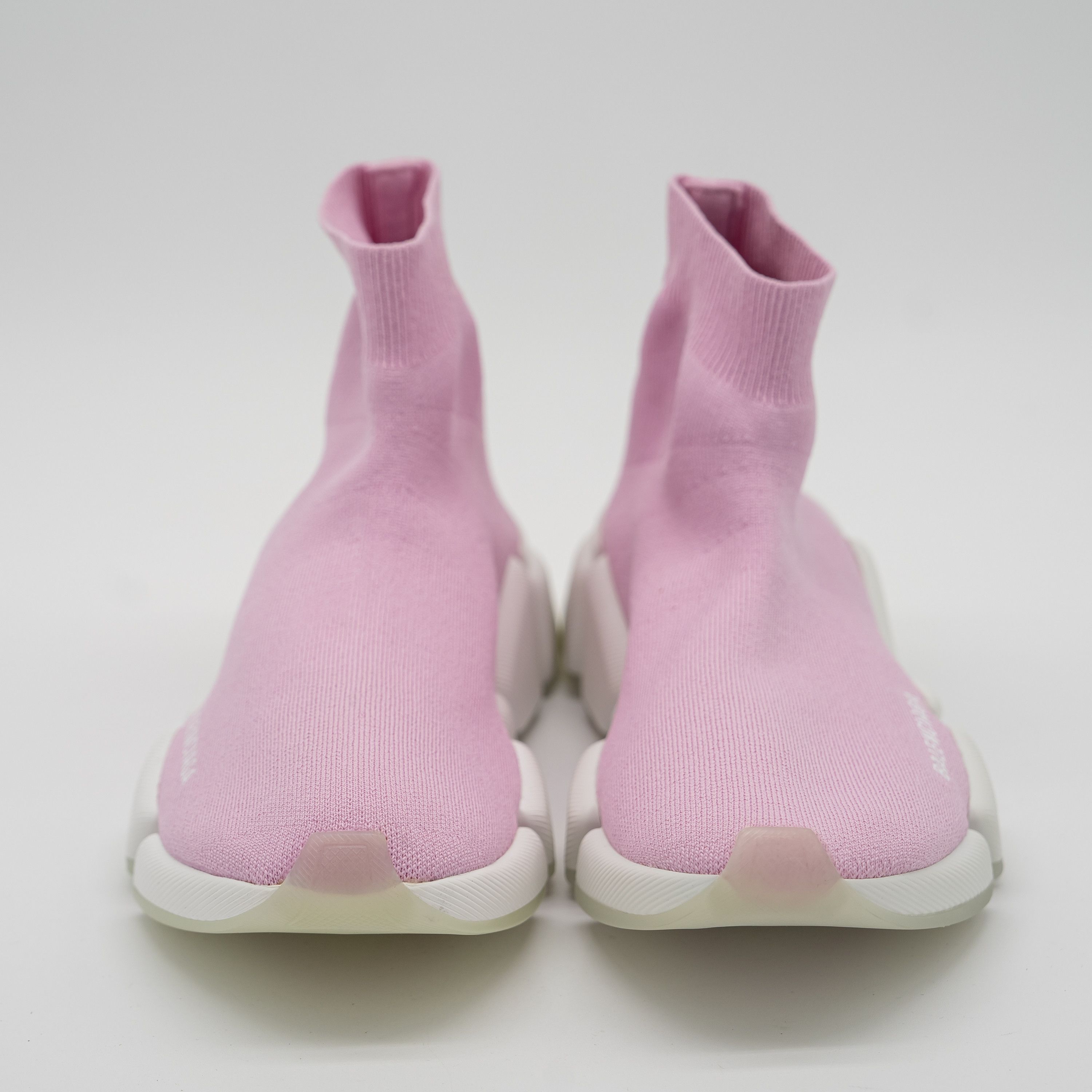 Balenciaga 39 EU / 9 US Balenciaga Speed 2.0 Sneakers Pink High Sock Size US 9 / IT 39 - 2 Thumbnail