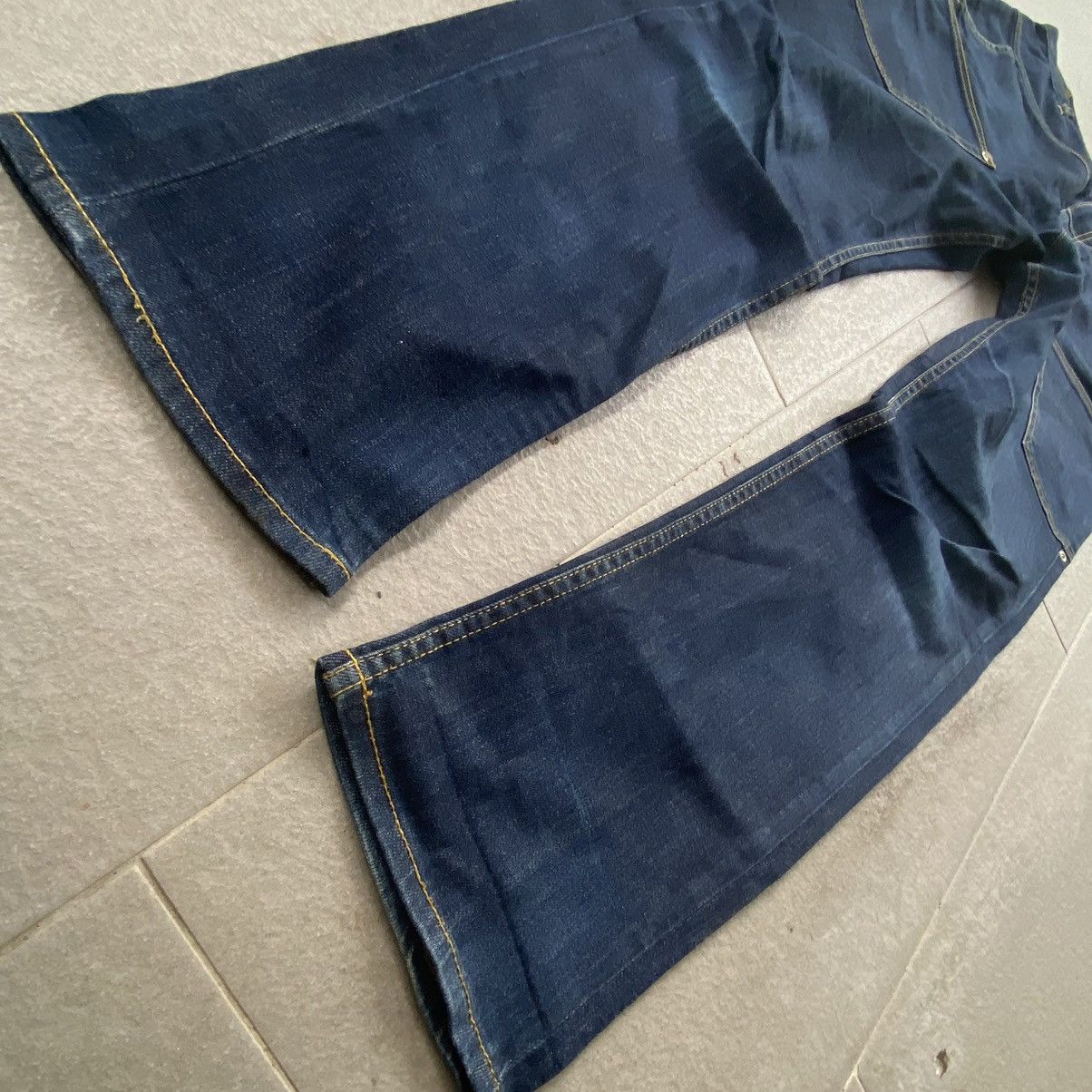 Japanese Brand × mercibeaucoup Mercibeacoup drop crotch jeans high waist ankle tapered Size US 32 / EU 48 - 8 Thumbnail