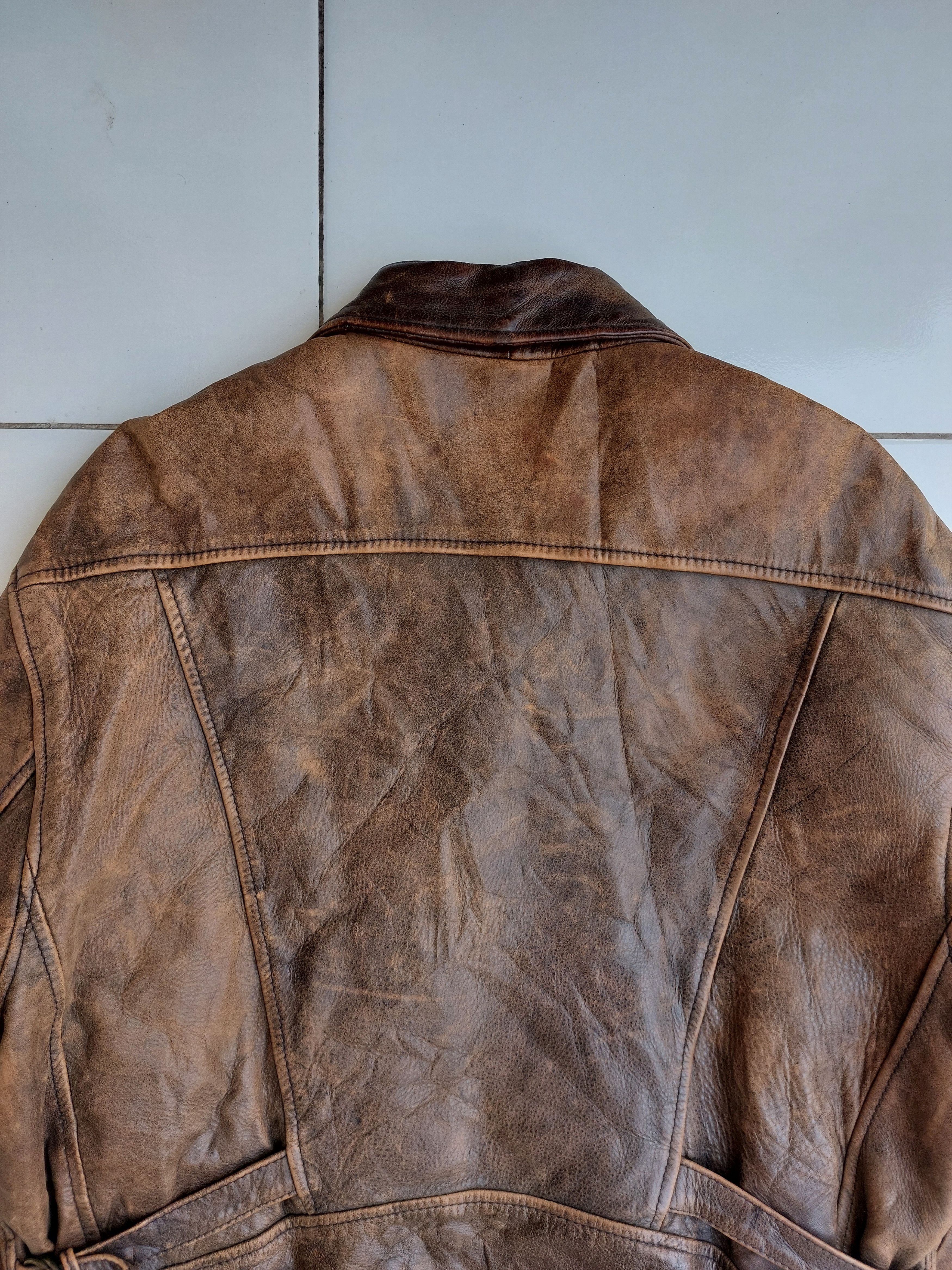 Vintage CONRAD VINTAGE HIGHWAYMAN CLASSIC LEATHER JACKET Size US L / EU 52-54 / 3 - 9 Thumbnail
