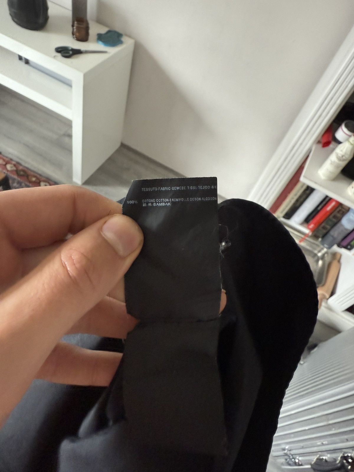 Saint Laurent Paris Classic Black Poplin Shirt in Cotton Size US L / EU 52-54 / 3 - 7 Thumbnail