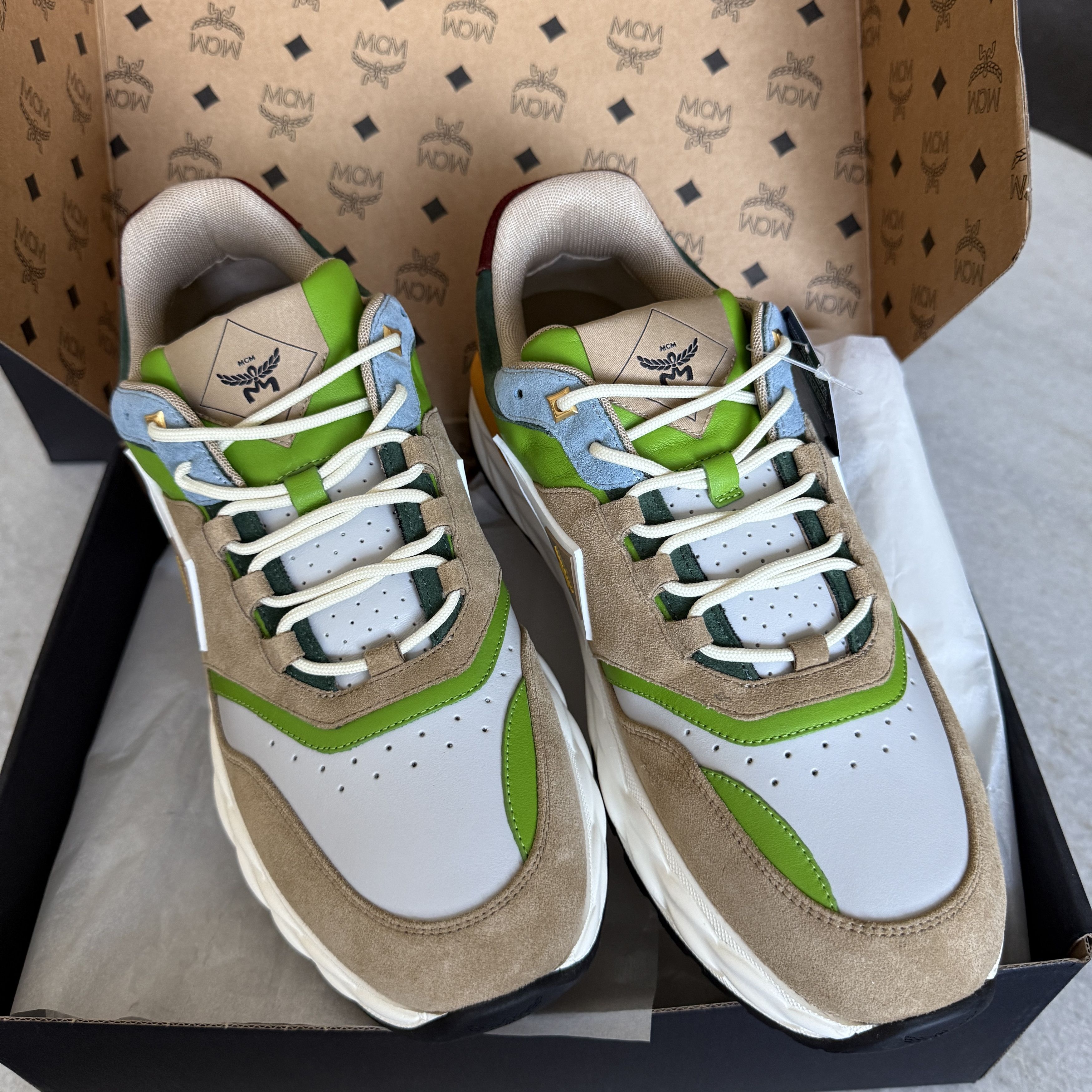 MCM MCM Skywander Low Top Sneakers Men's Suede, Sz 45 Size US 12 / EU 45 - 4 Thumbnail