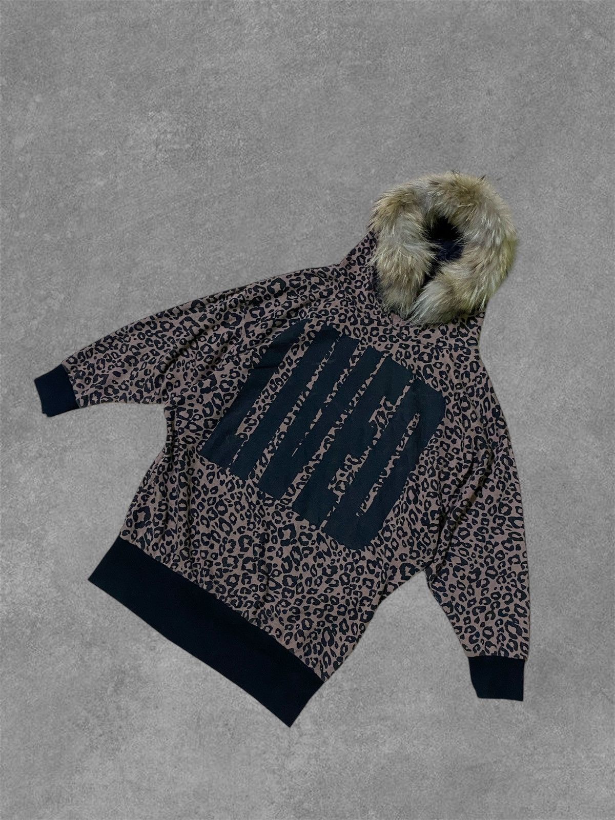 If Six Was Nine × Japanese Brand × Le Grande Bleu (L.G.B.) Fur Hoodie leopard Cornflake lived japanese brand Size L / US 10 / IT 46 - 3 Thumbnail