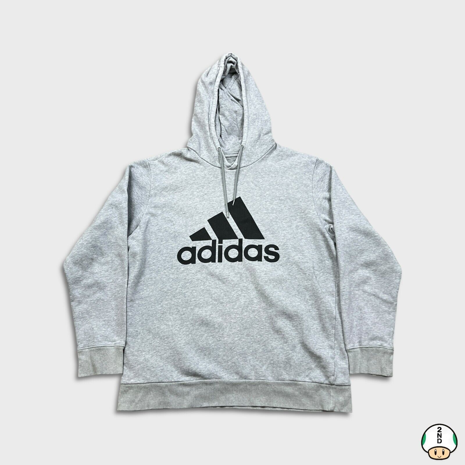 Adidas × Vintage Adidas Hoodie Medium Stripe Spell Out Hooded Sweatshirt Size US M / EU 48-50 / 2 - 1 Thumbnail