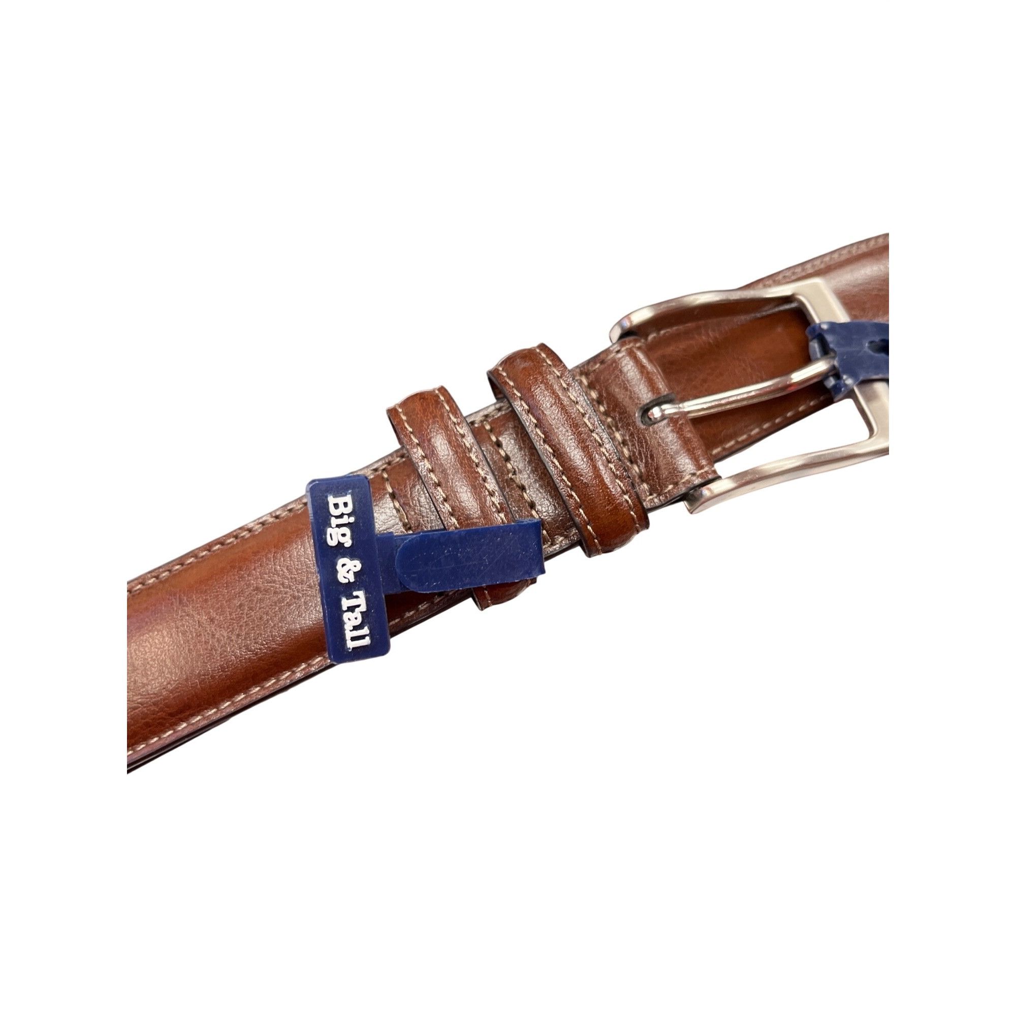 Stafford Stafford big tall mens brown leather dress belt sz 54 waist Size ONE SIZE - 2 Thumbnail