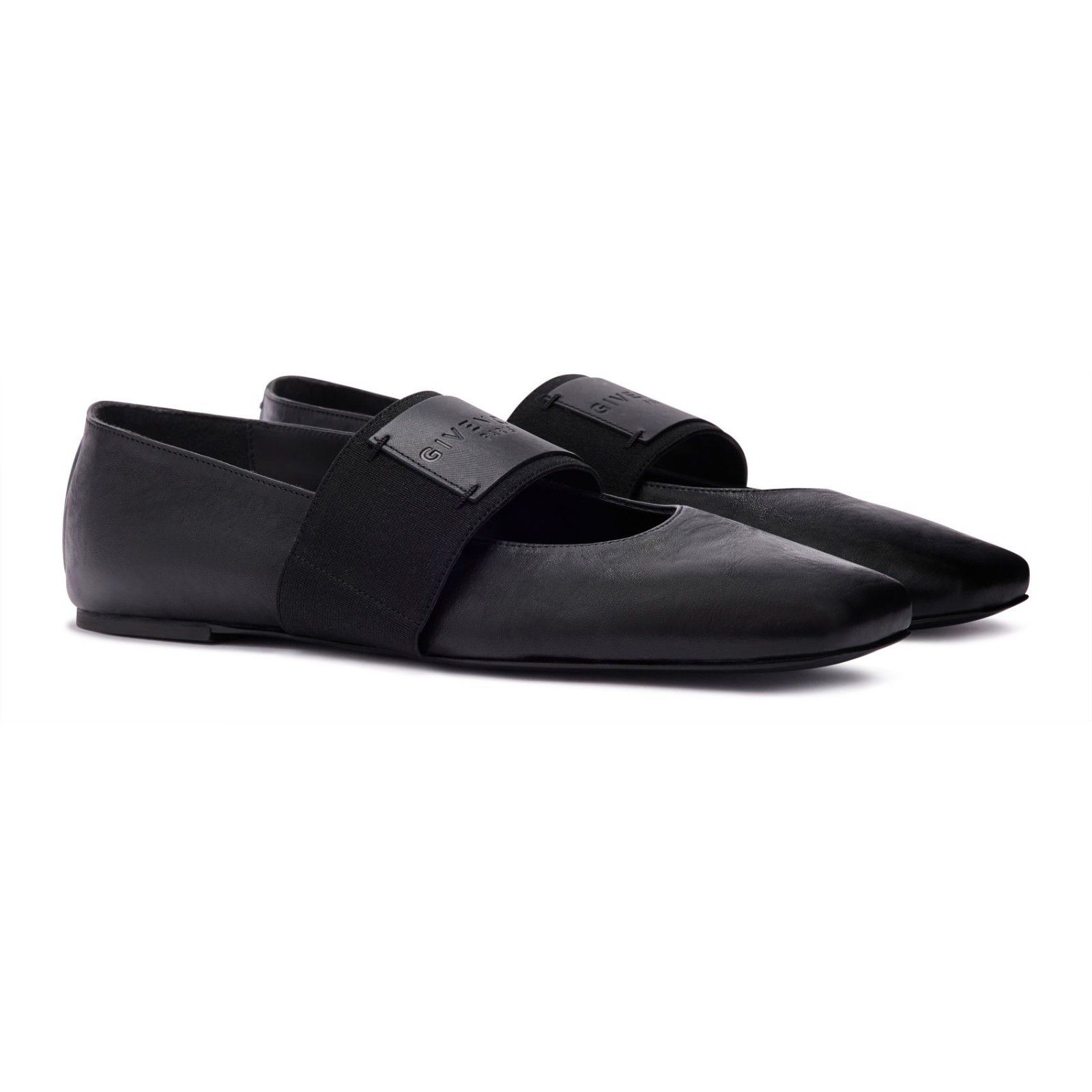 Givenchy GIVENCHY Sliced Square Black Leather Ballerina Flats New & A Size US 11 / IT 41 - 5 Thumbnail