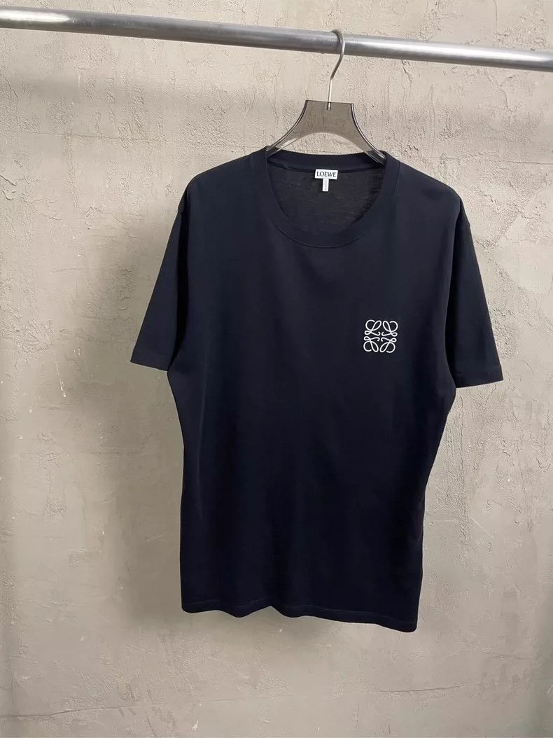 Loewe black embroidered logo short sleeve t-shirt - dmc Size US L / EU 52-54 / 3 - 1 Thumbnail