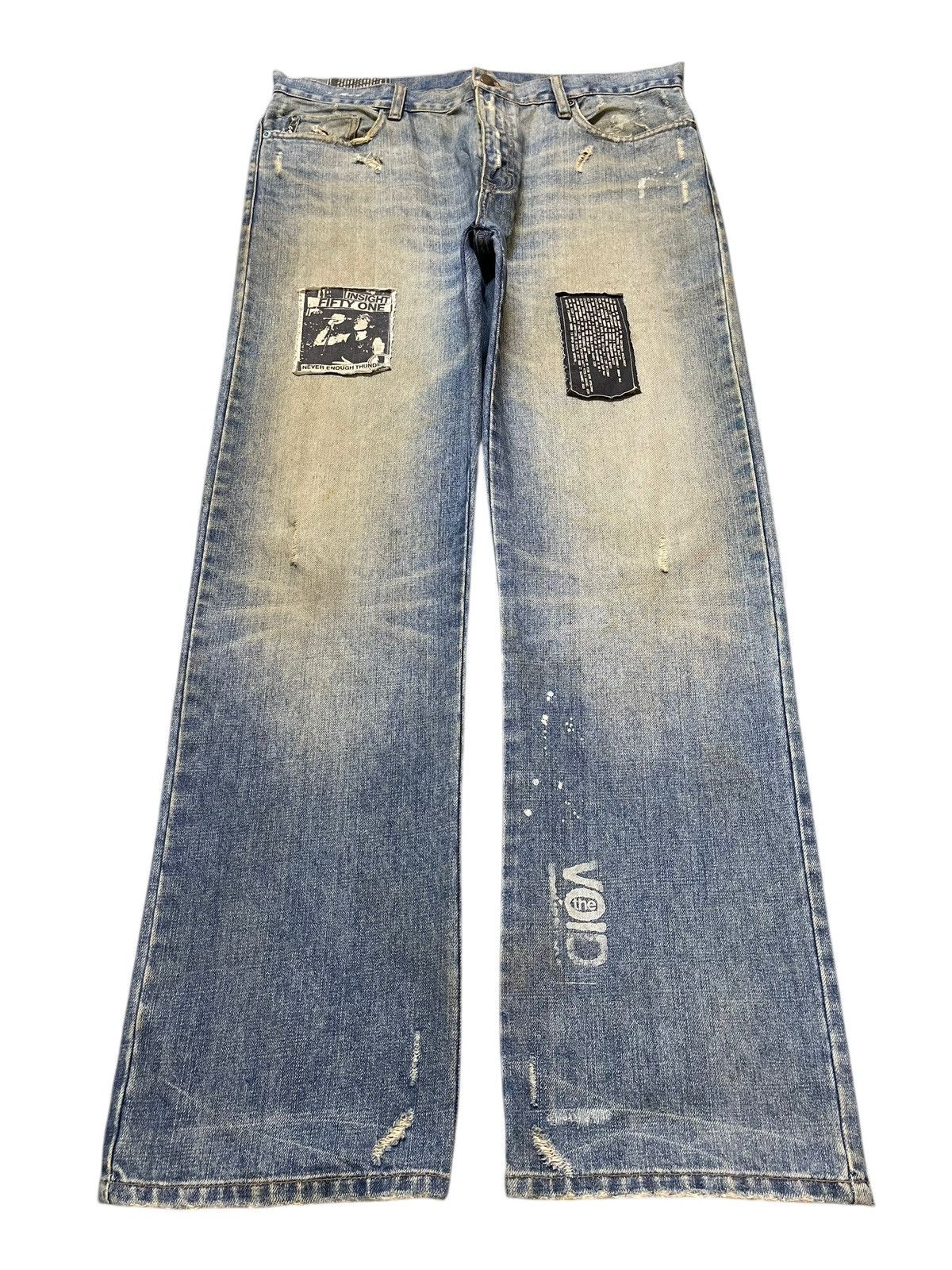 Hysteric Glamour Vintage Japanese Brand Mud Wash Faded Artist Style Jeans Size US 36 / EU 52 - 1 Thumbnail
