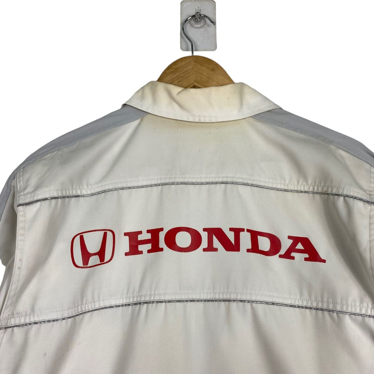 Honda Vintage 90s Honda Workwear Zipper Jacket Size US M / EU 48-50 / 2 - 2 Thumbnail