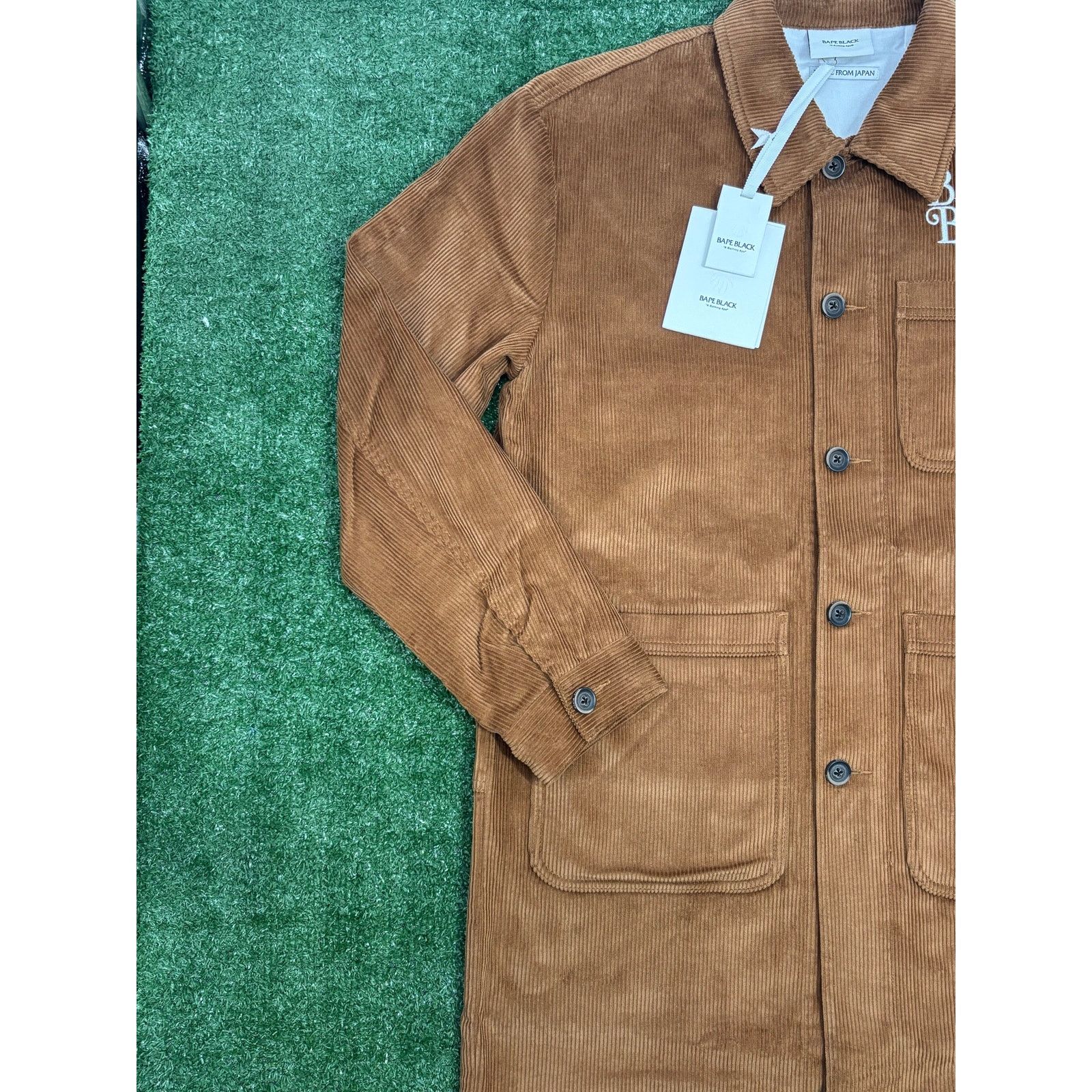 Bape BAPE Black Japan Corduroy Brown Down Work Jacket Size Large Size US L / EU 52-54 / 3 - 6 Thumbnail