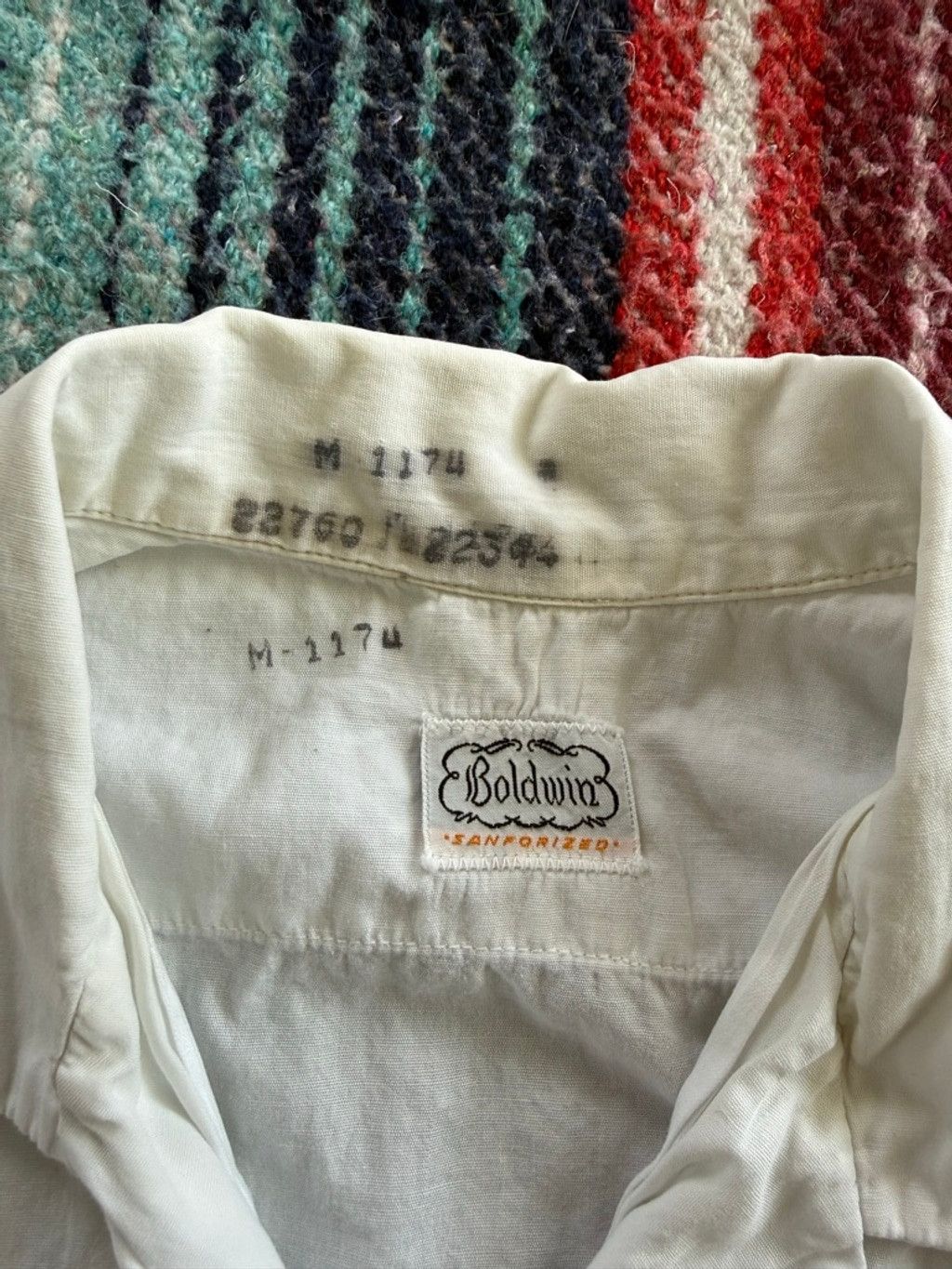 Baldwin Vintage Baldwin White Casual Button Down Officer Shirt with Size US M / EU 48-50 / 2 - 5 Thumbnail