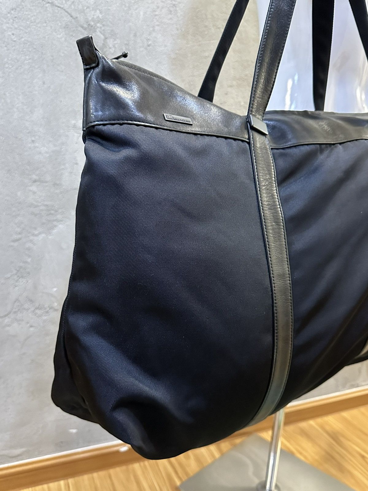 Issey Miyake Issey Miyake IM Studio Leather & Nylon Travel Bag (Big Size) Size ONE SIZE - 13 Thumbnail